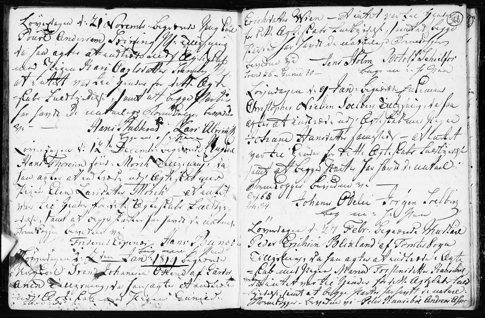 Spydeberg prestekontor Kirkebøker, AV/SAO-A-10924/F/Fa/L0003: Parish register (official) no. I 3, 1778-1814, p. 368