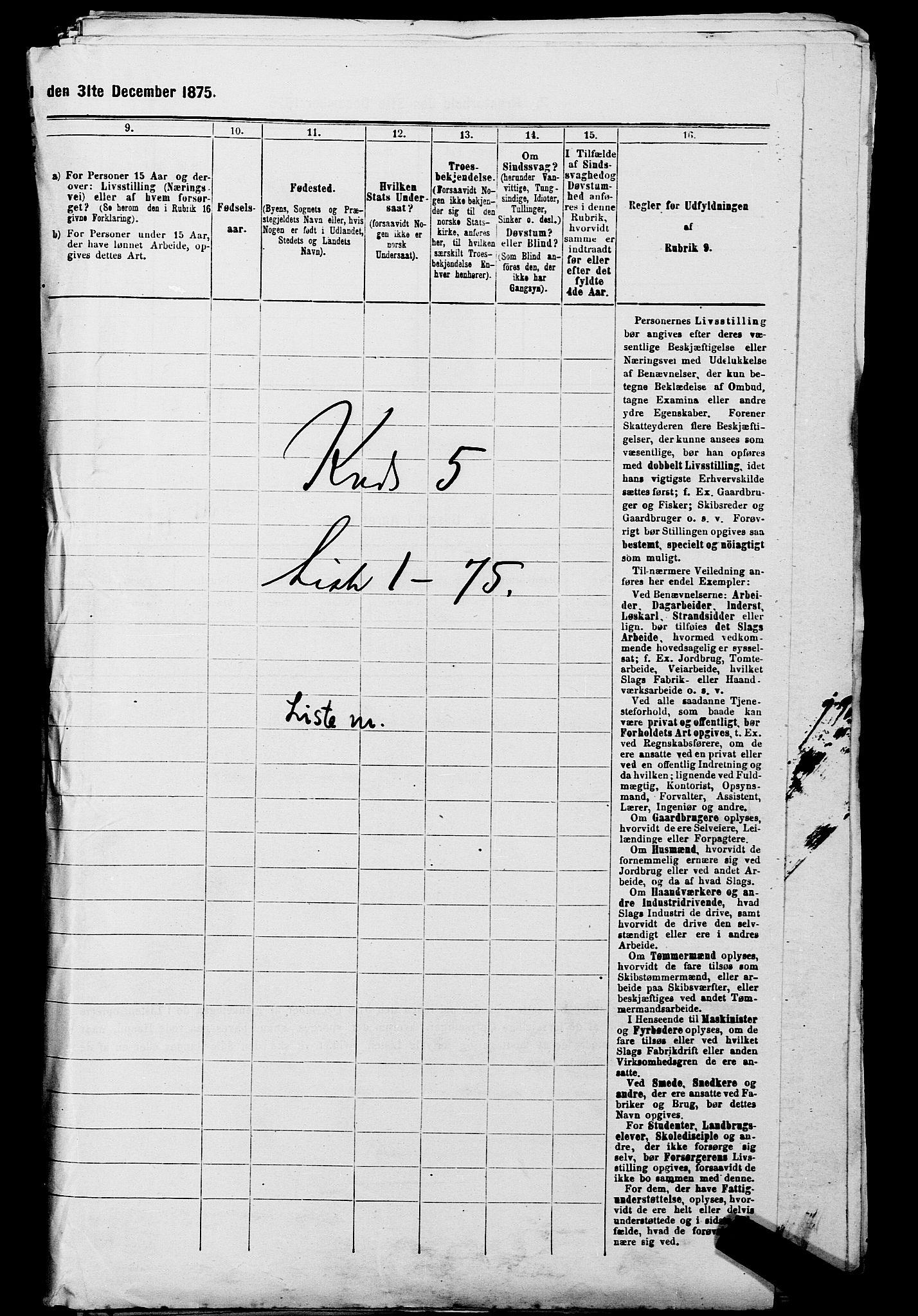 SAKO, 1875 census for 0820P Lunde, 1875, p. 656