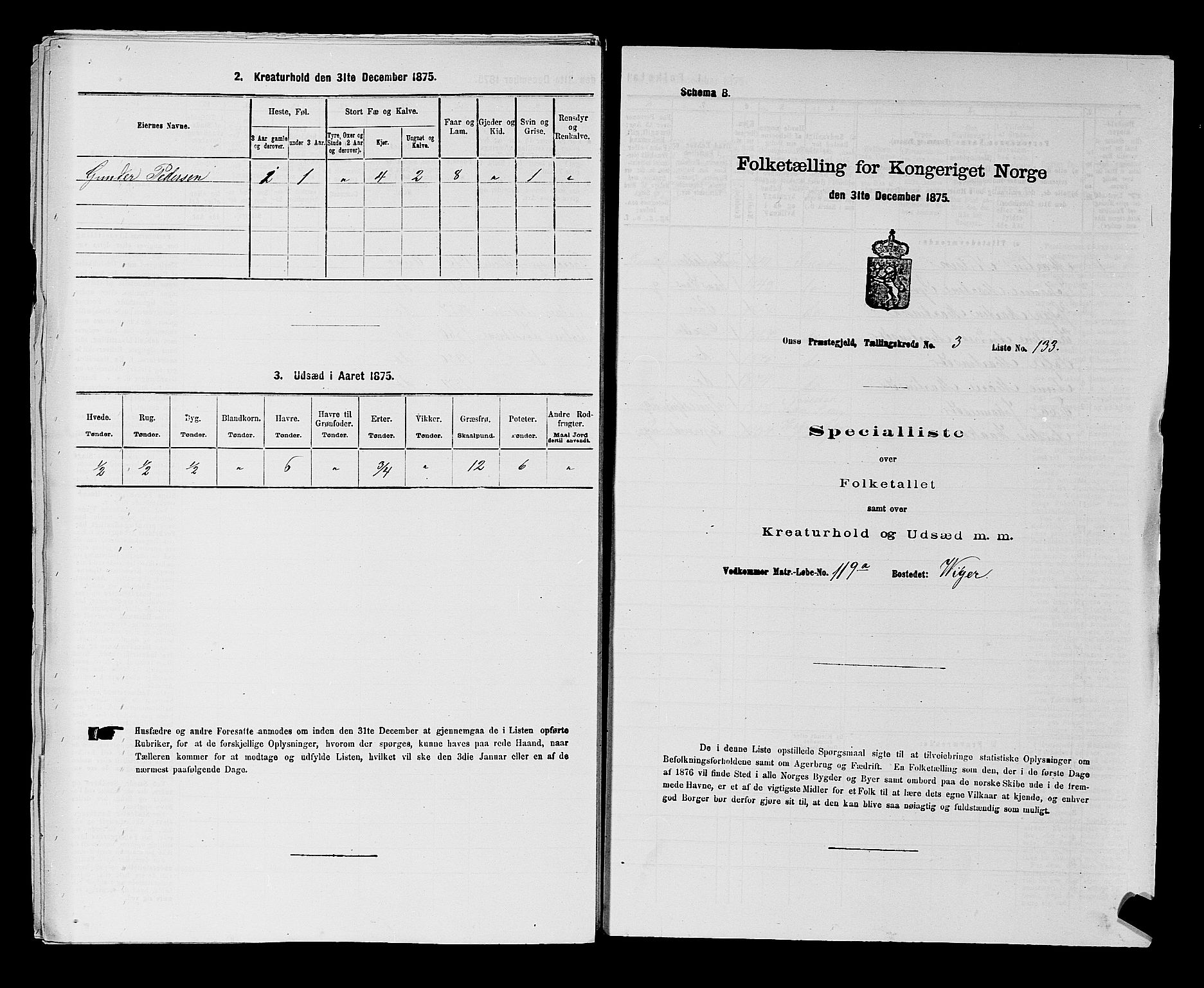 RA, 1875 census for 0134P Onsøy, 1875, p. 729