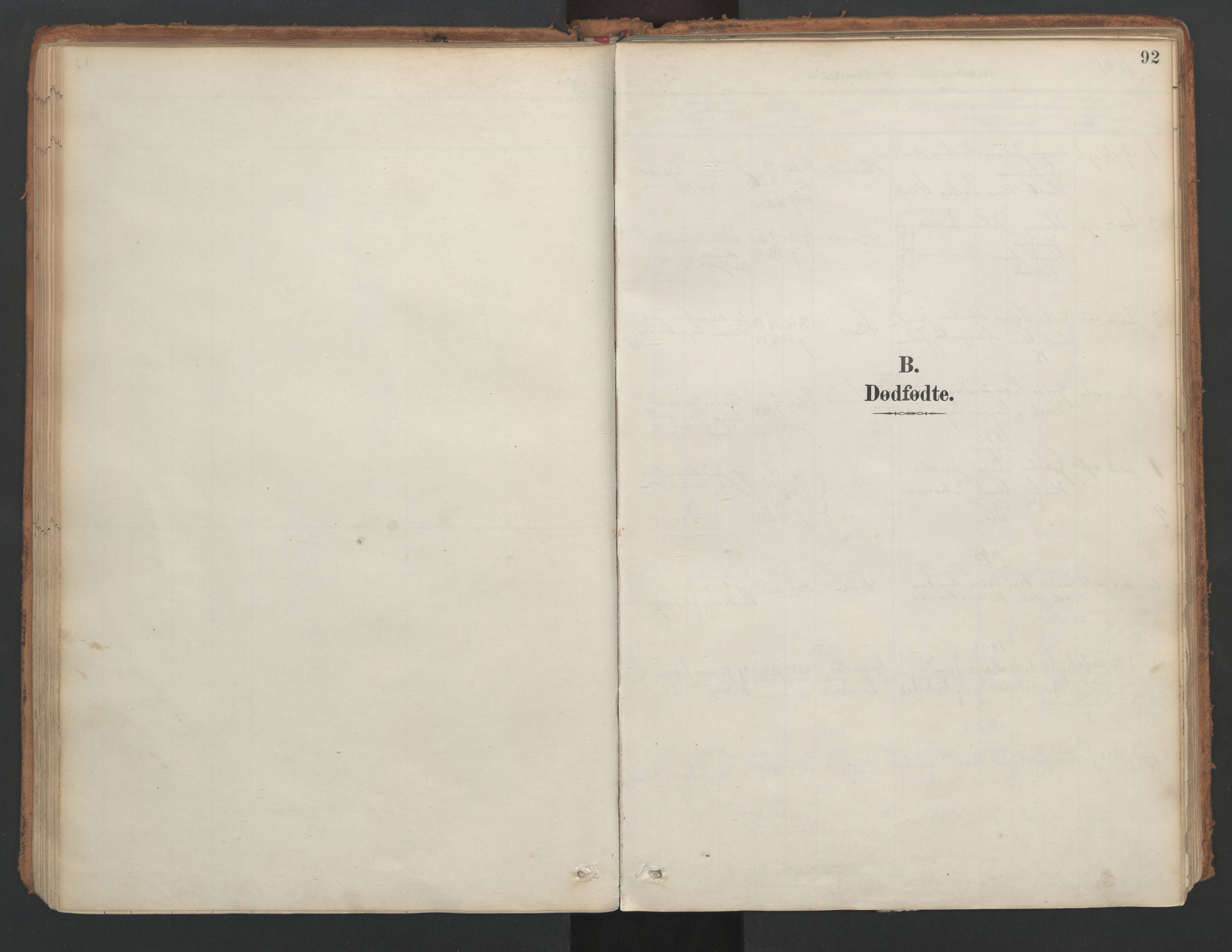 Ministerialprotokoller, klokkerbøker og fødselsregistre - Nordland, SAT/A-1459/857/L0822: Parish register (official) no. 857A02, 1890-1917, p. 92