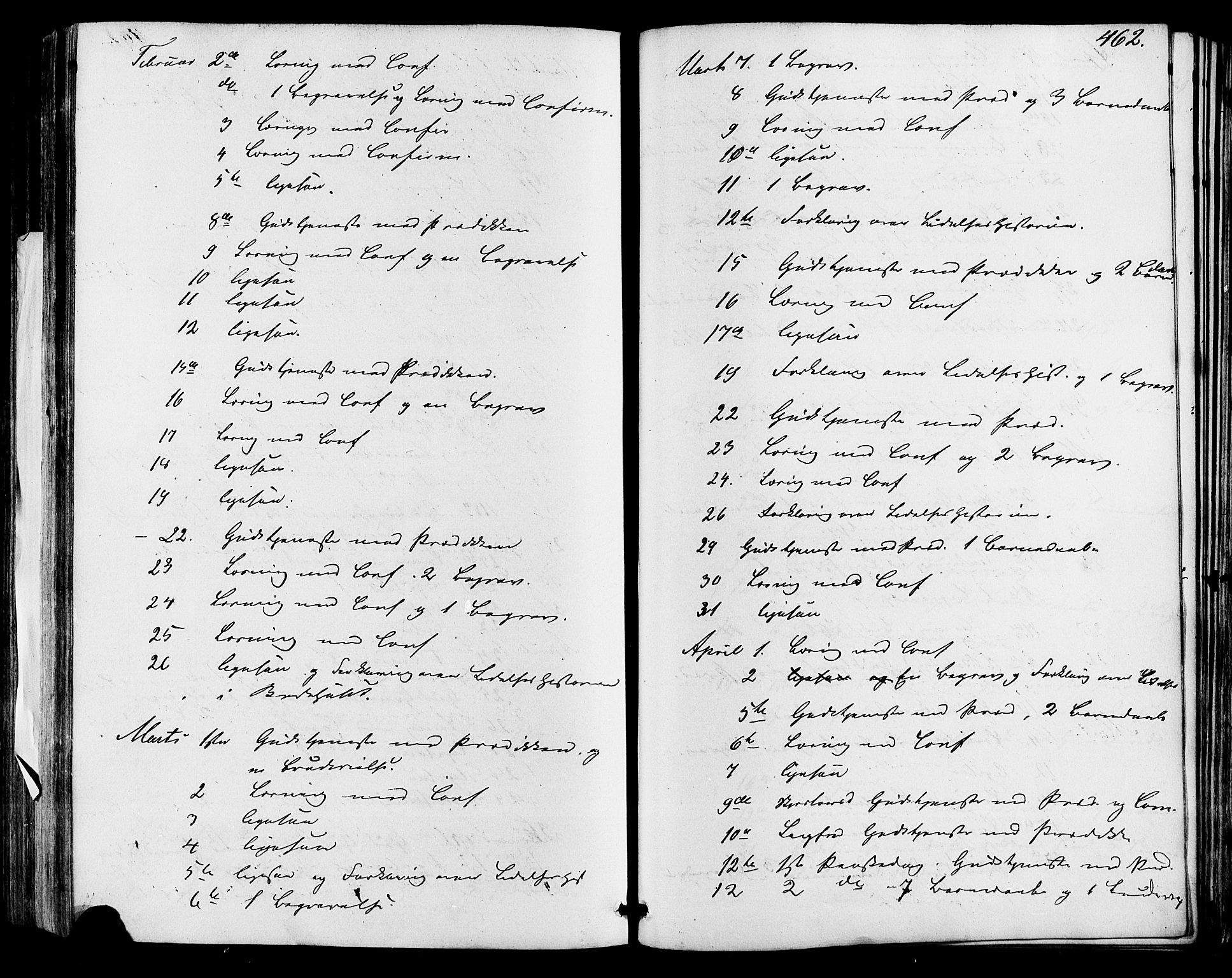 Skien kirkebøker, SAKO/A-302/F/Fa/L0007: Parish register (official) no. 7, 1856-1865, p. 462