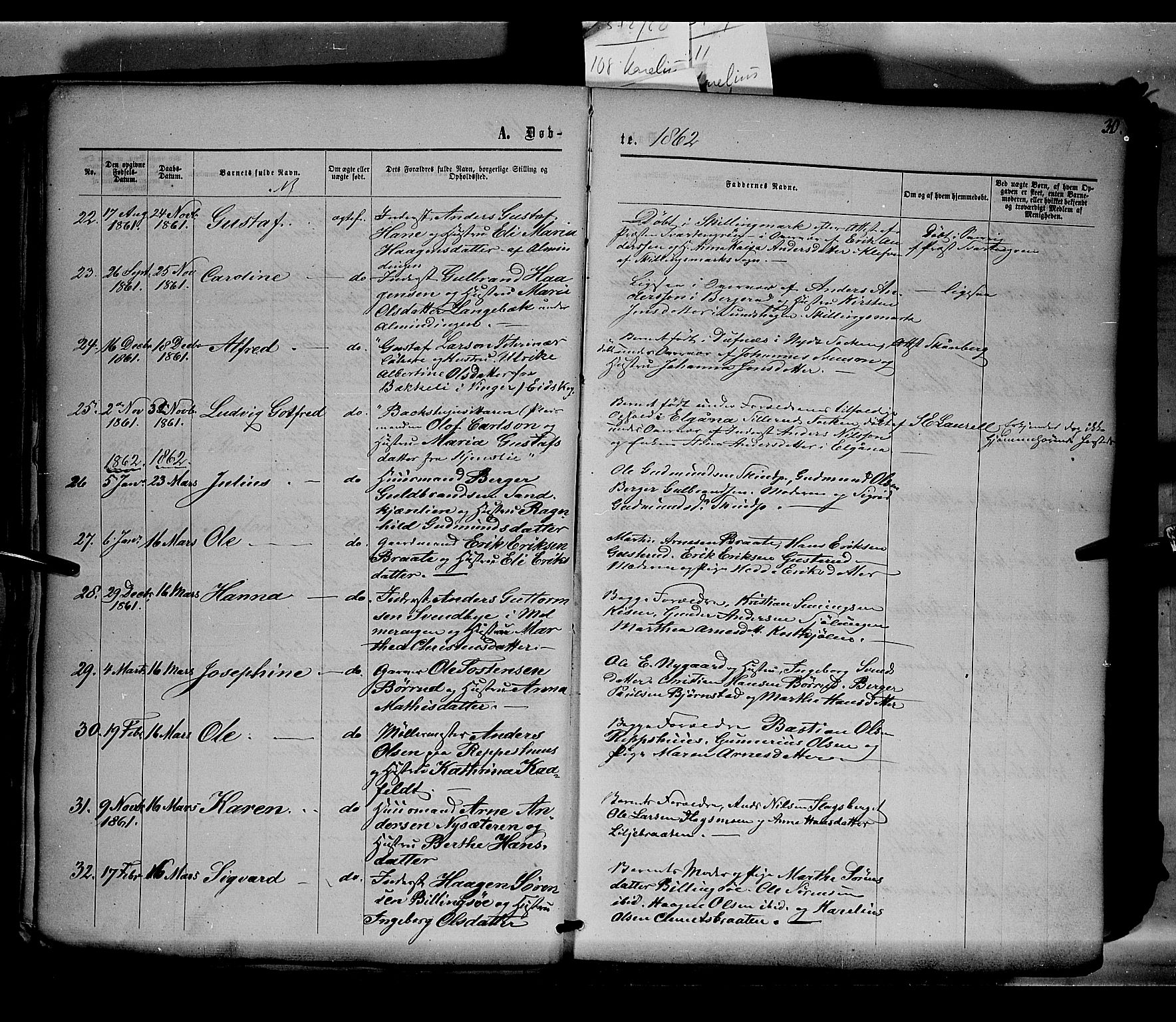 Eidskog prestekontor, AV/SAH-PREST-026/H/Ha/Haa/L0001: Parish register (official) no. 1, 1860-1867, p. 30