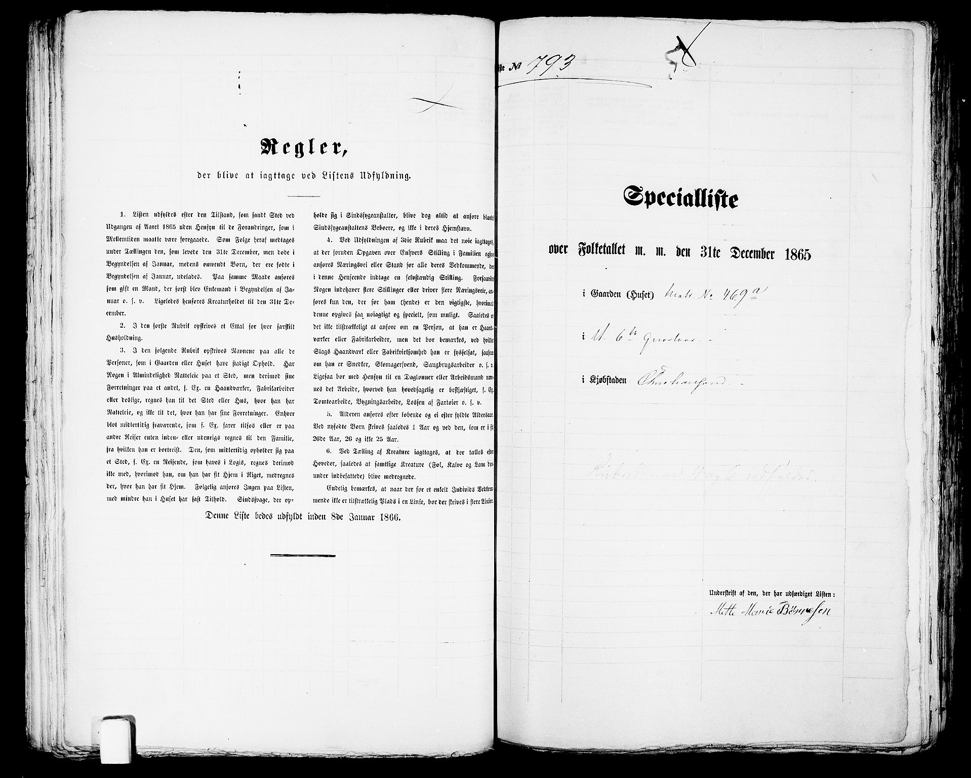 RA, 1865 census for Kristiansand, 1865, p. 1624