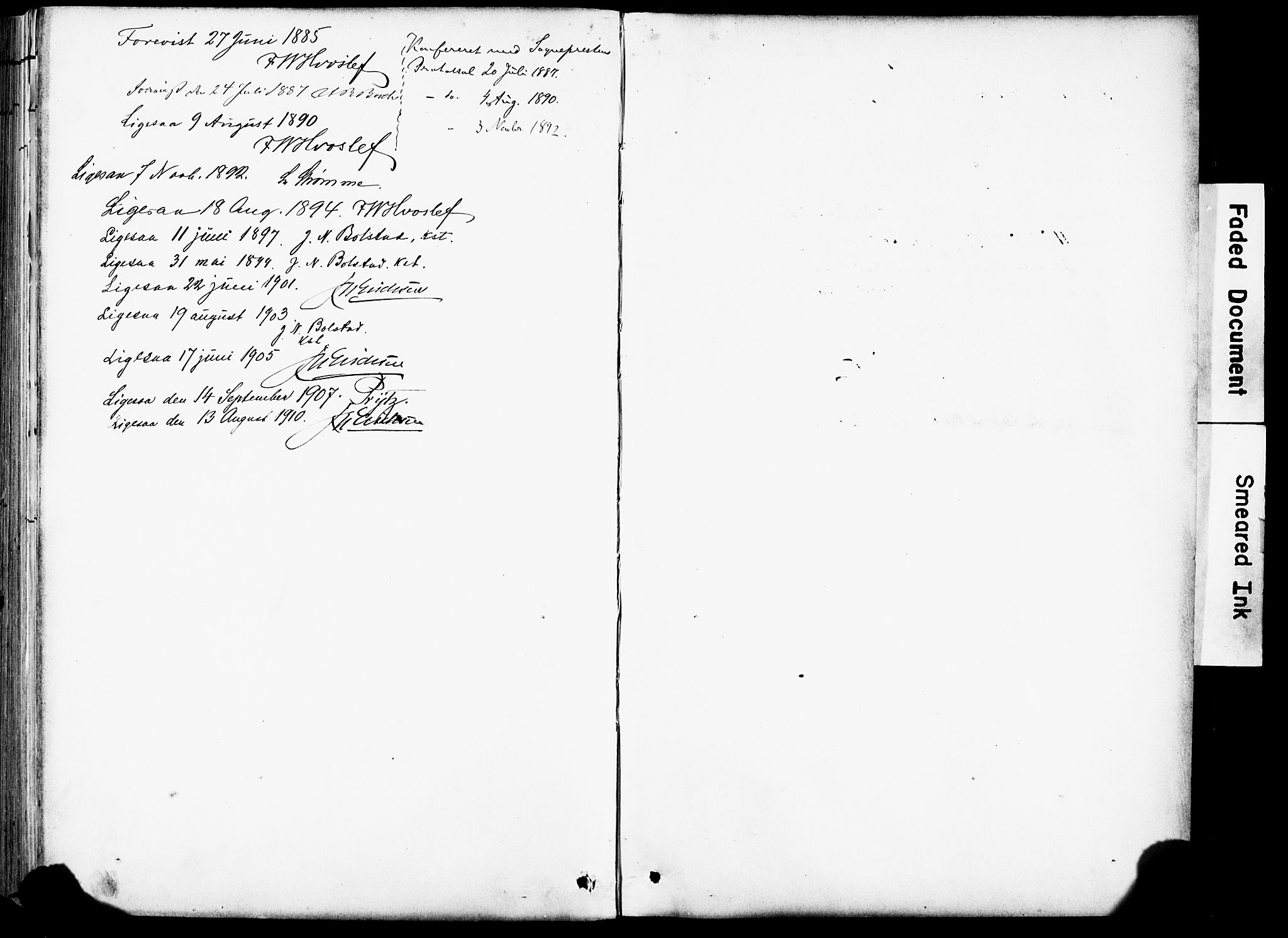 Eid sokneprestembete, AV/SAB-A-82301/H/Hab/Habb/L0002: Parish register (copy) no. B 2, 1882-1907