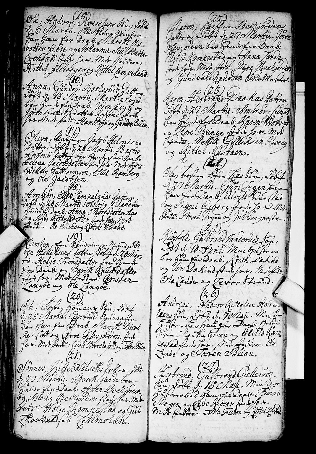 Flesberg kirkebøker, AV/SAKO-A-18/F/Fa/L0002: Parish register (official) no. I 2, 1726-1747