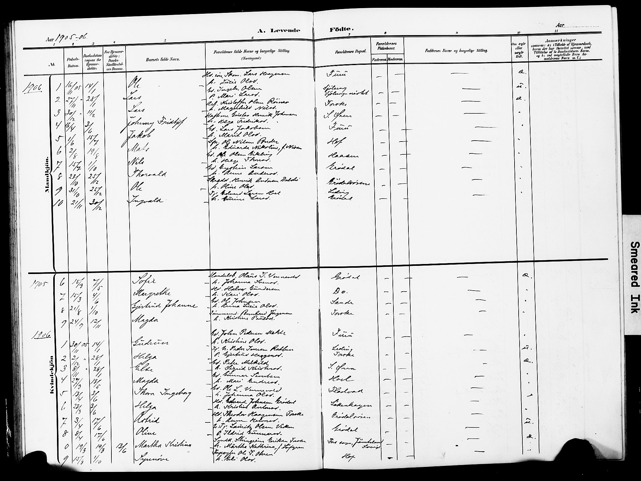 Ministerialprotokoller, klokkerbøker og fødselsregistre - Møre og Romsdal, AV/SAT-A-1454/590/L1017: Parish register (copy) no. 590C02, 1869-1931