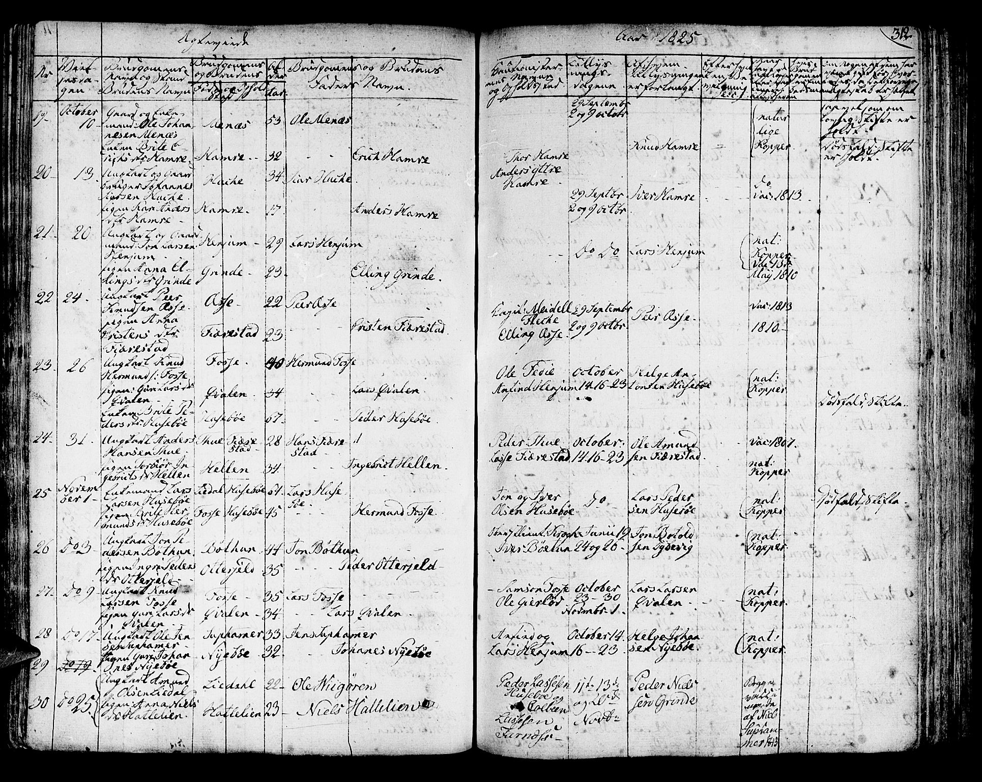 Leikanger sokneprestembete, SAB/A-81001: Parish register (official) no. A 6, 1810-1838, p. 312