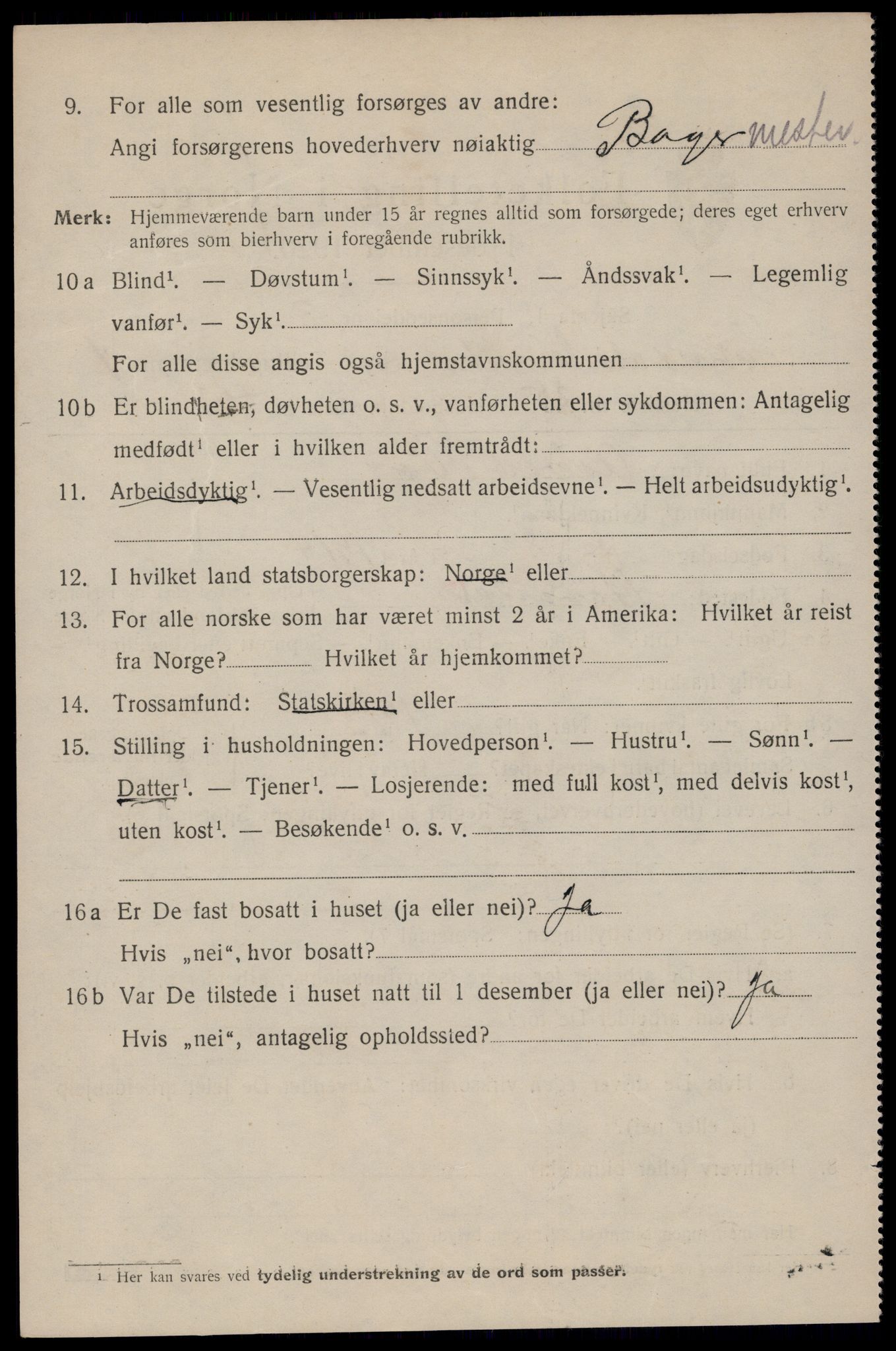 SAST, 1920 census for Sokndal town, 1920, p. 632