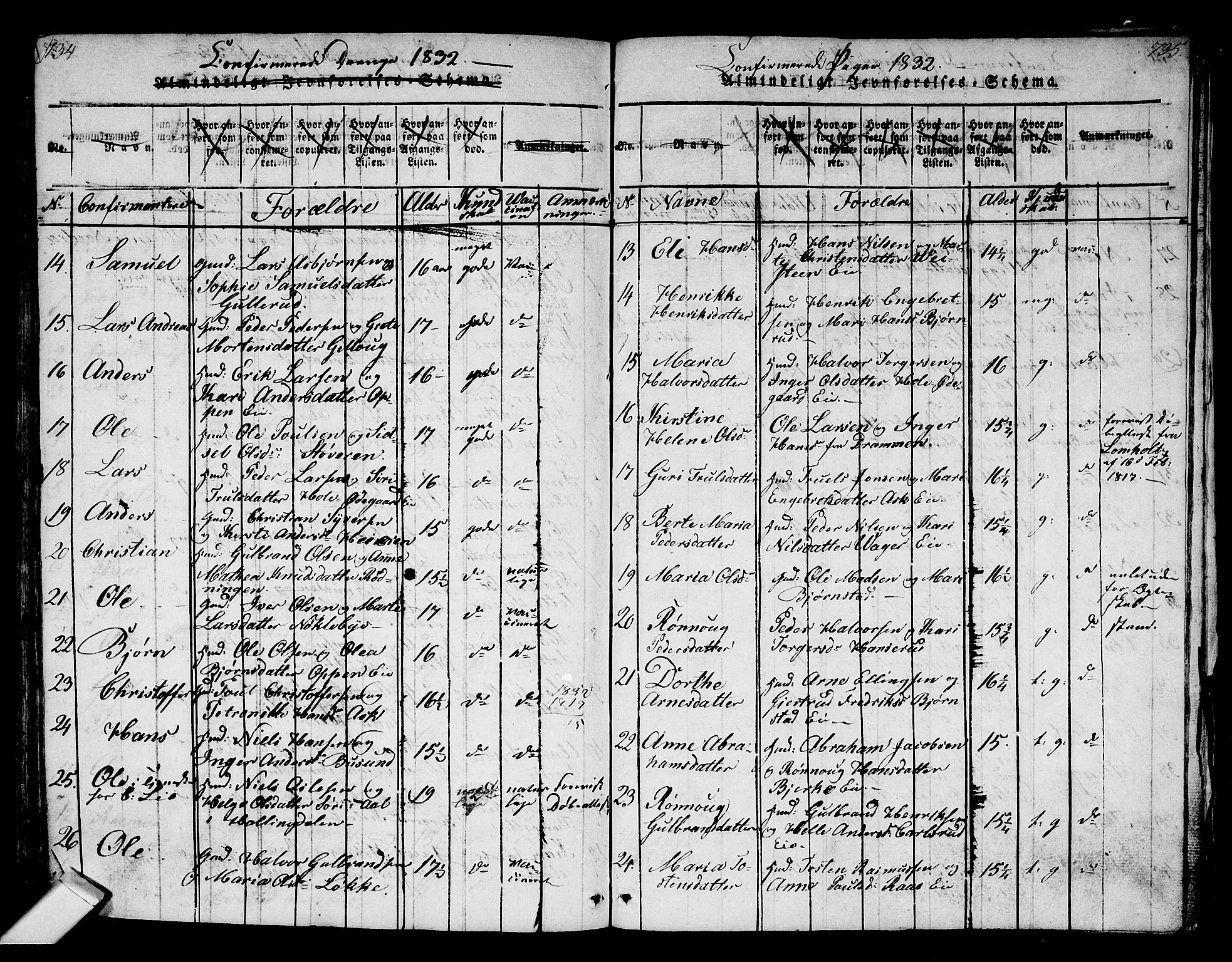 Norderhov kirkebøker, AV/SAKO-A-237/G/Ga/L0002: Parish register (copy) no. I 2, 1814-1867, p. 734-735