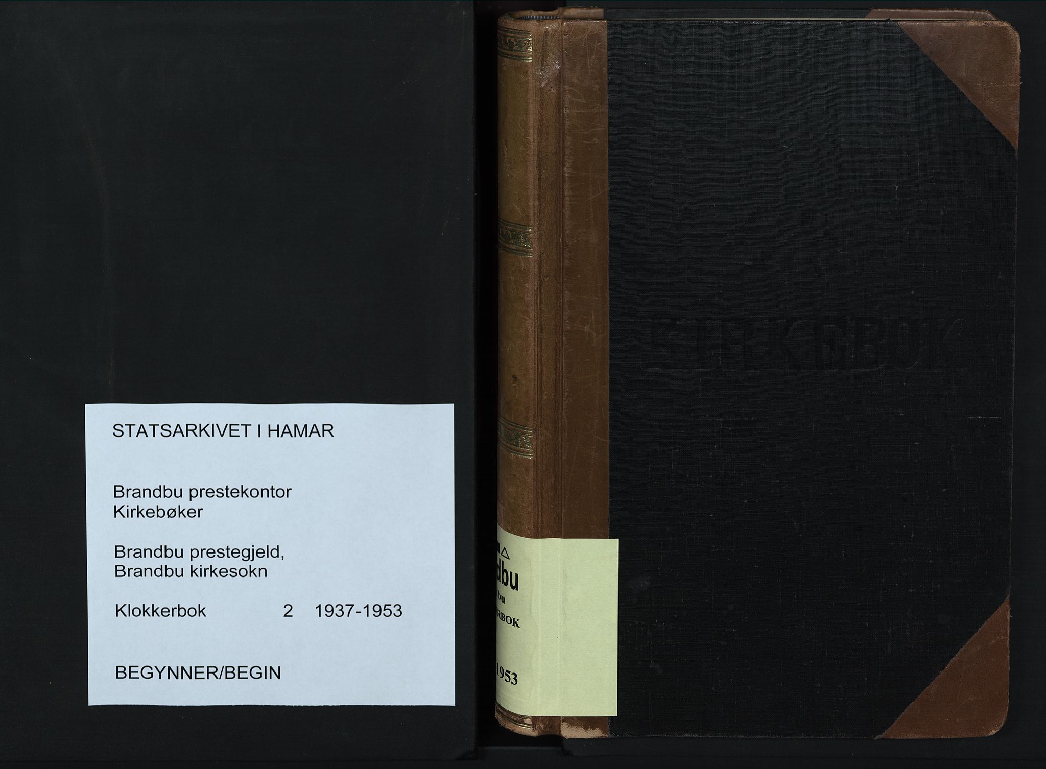 Brandbu prestekontor, SAH/PREST-114/H/Ha/Hab/L0002: Parish register (copy) no. 2, 1937-1953