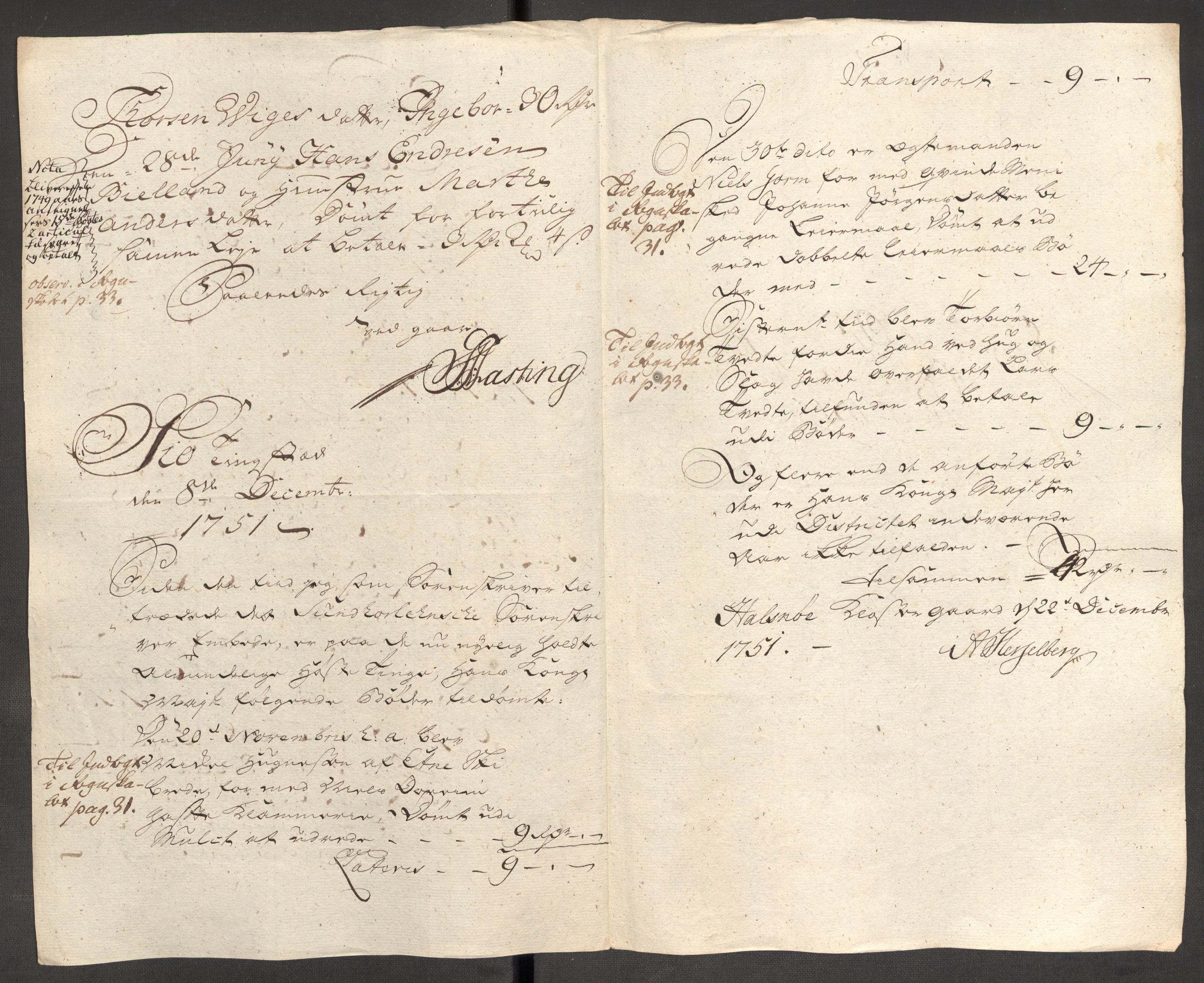 Rentekammeret inntil 1814, Reviderte regnskaper, Fogderegnskap, RA/EA-4092/R48/L3056: Fogderegnskap Sunnhordland og Hardanger, 1751, p. 199
