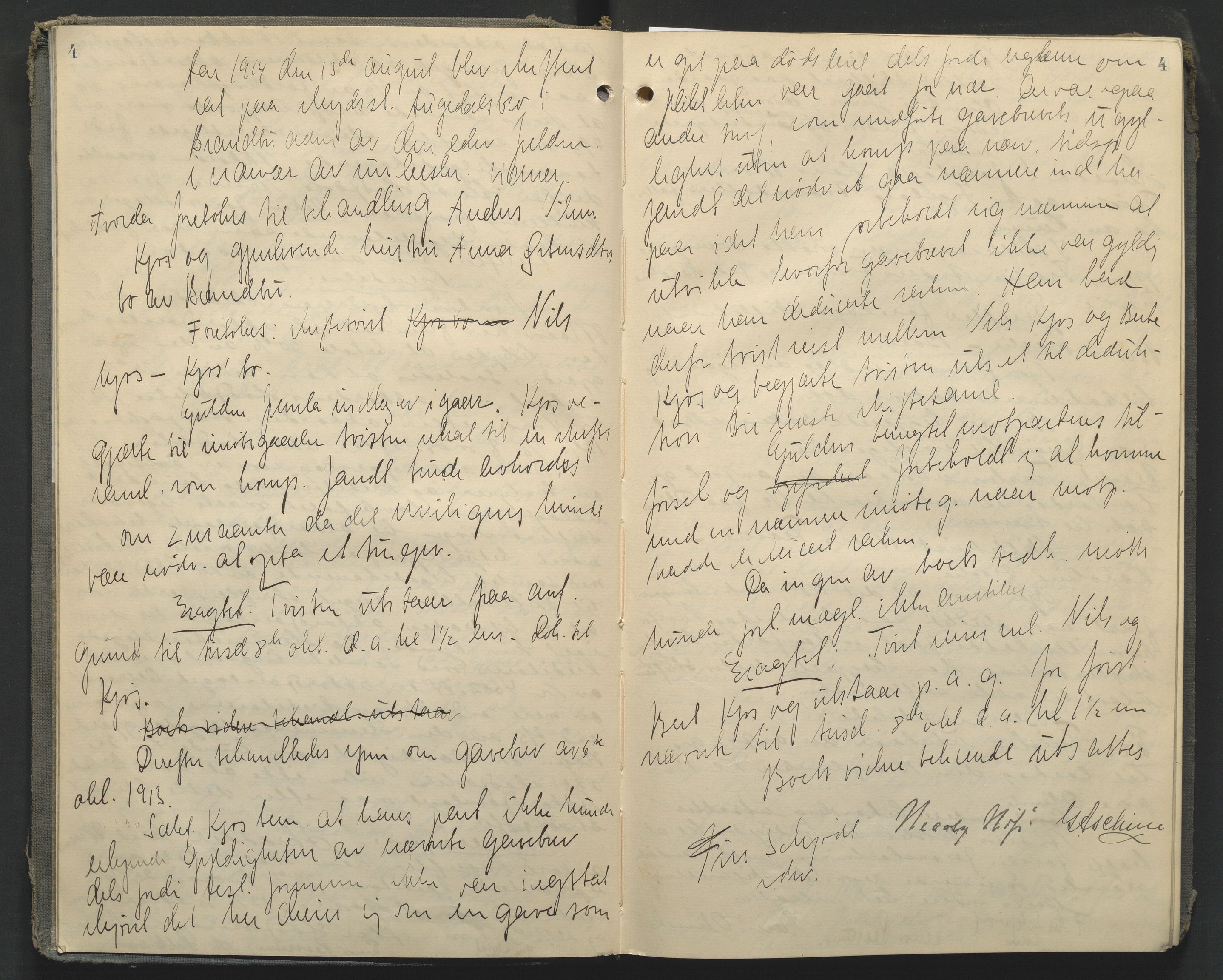 Hadeland og Land tingrett, AV/SAH-TING-010/J/Jc/L0010: Skifteforhandlingsprotokoll, 1914-1920, p. 4