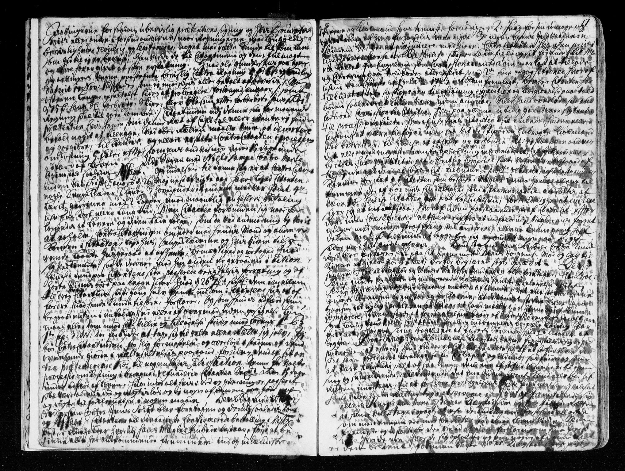 Kristiansand byrett, AV/SAK-1223-0001/F/Fa/L0004: Bytingsprotokoll nr. 3, 1724-1726, p. 16b-17a