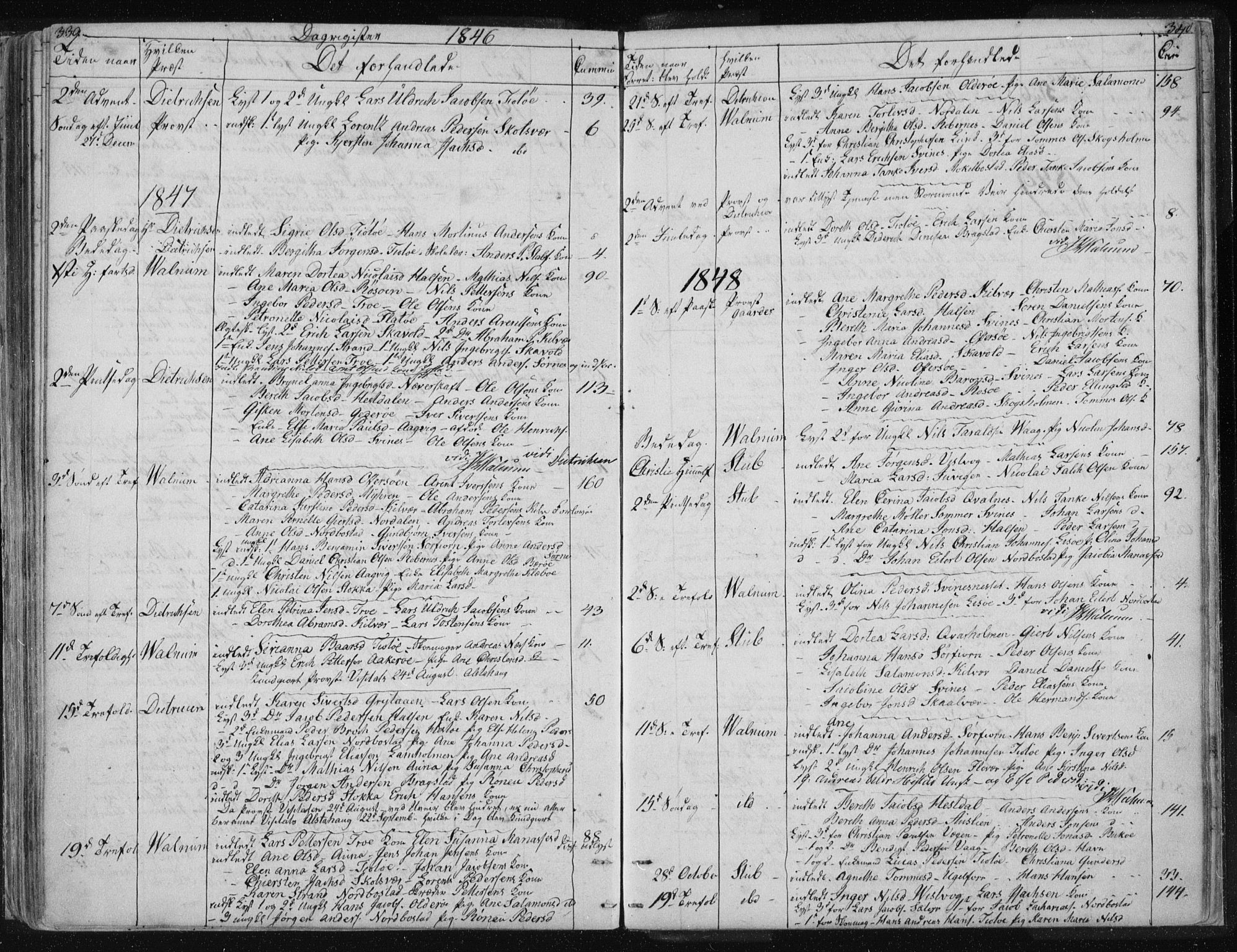 Ministerialprotokoller, klokkerbøker og fødselsregistre - Nordland, AV/SAT-A-1459/817/L0266: Parish register (copy) no. 817C01, 1841-1869, p. 339-340