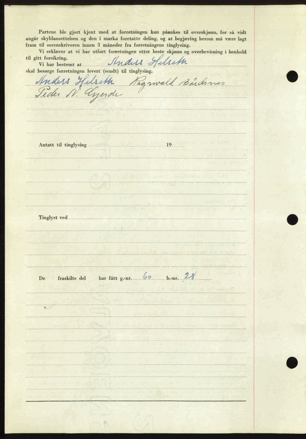 Romsdal sorenskriveri, AV/SAT-A-4149/1/2/2C: Mortgage book no. A27, 1948-1948, Diary no: : 2468/1948