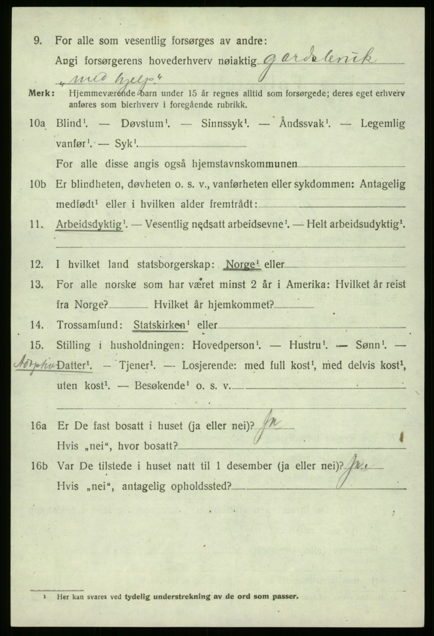 SAB, 1920 census for Eid, 1920, p. 2027