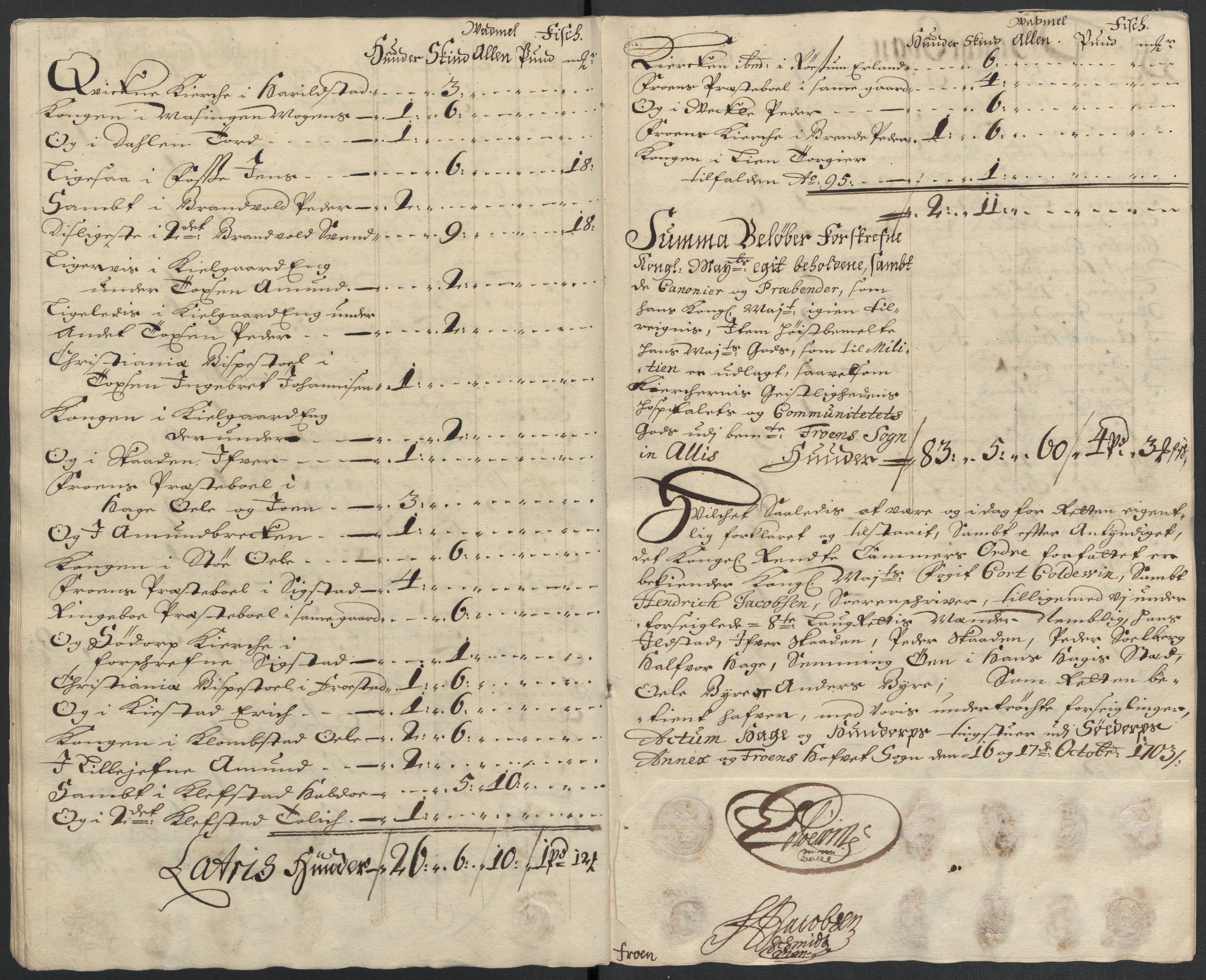 Rentekammeret inntil 1814, Reviderte regnskaper, Fogderegnskap, RA/EA-4092/R17/L1176: Fogderegnskap Gudbrandsdal, 1703, p. 212