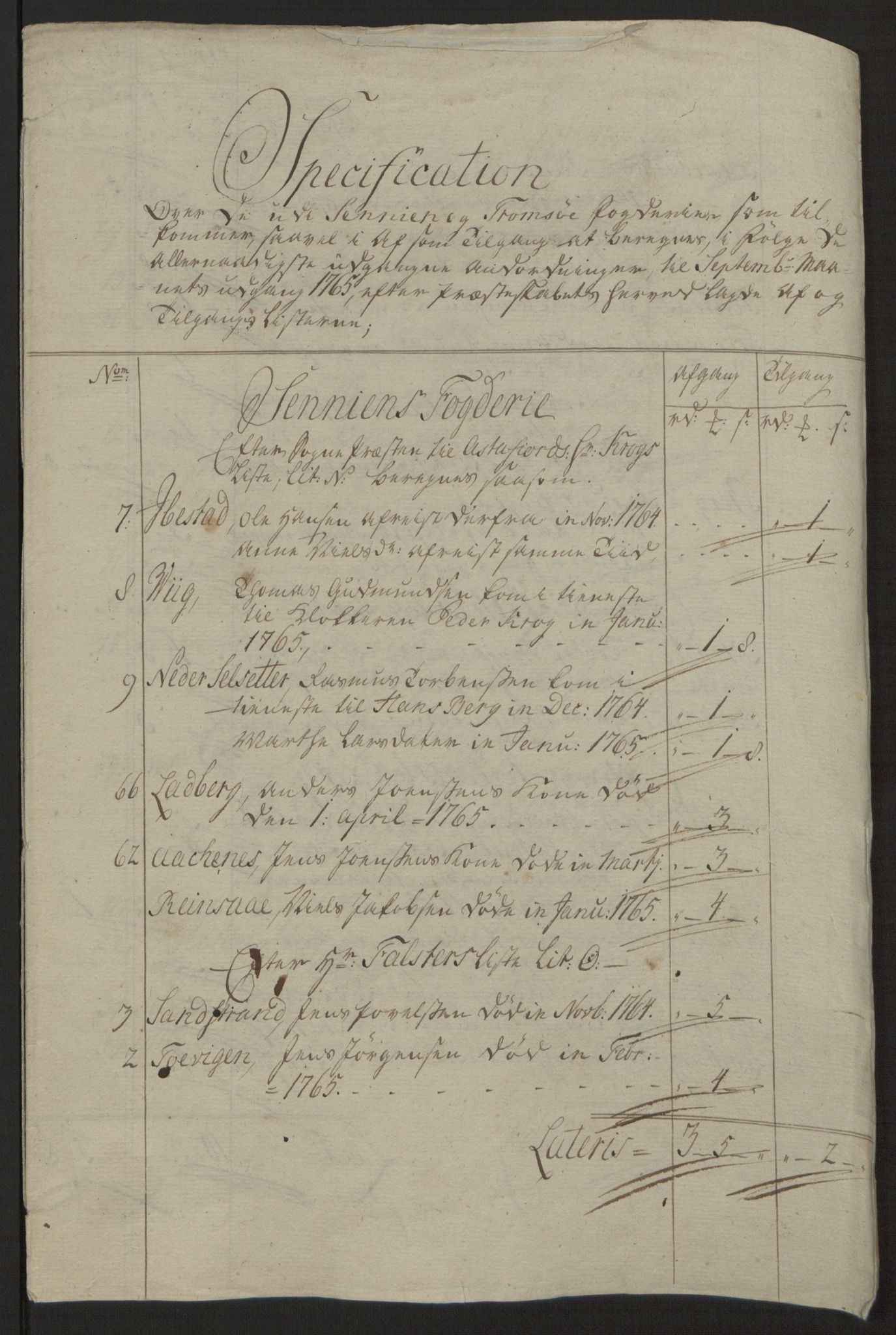 Rentekammeret inntil 1814, Reviderte regnskaper, Fogderegnskap, RA/EA-4092/R68/L4845: Ekstraskatten Senja og Troms, 1762-1765, p. 551