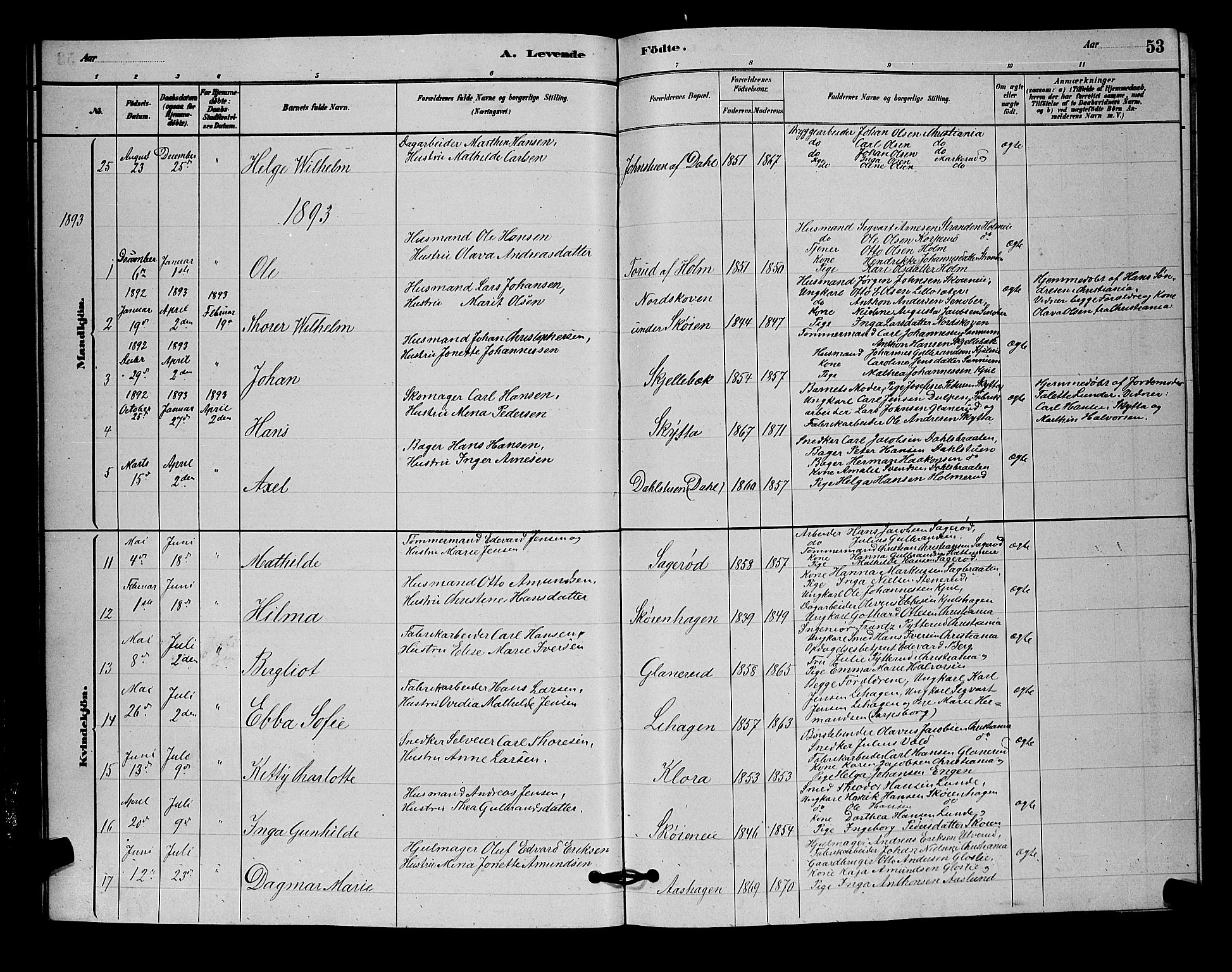 Nittedal prestekontor Kirkebøker, SAO/A-10365a/G/Ga/L0002: Parish register (copy) no. I 2, 1879-1901, p. 53