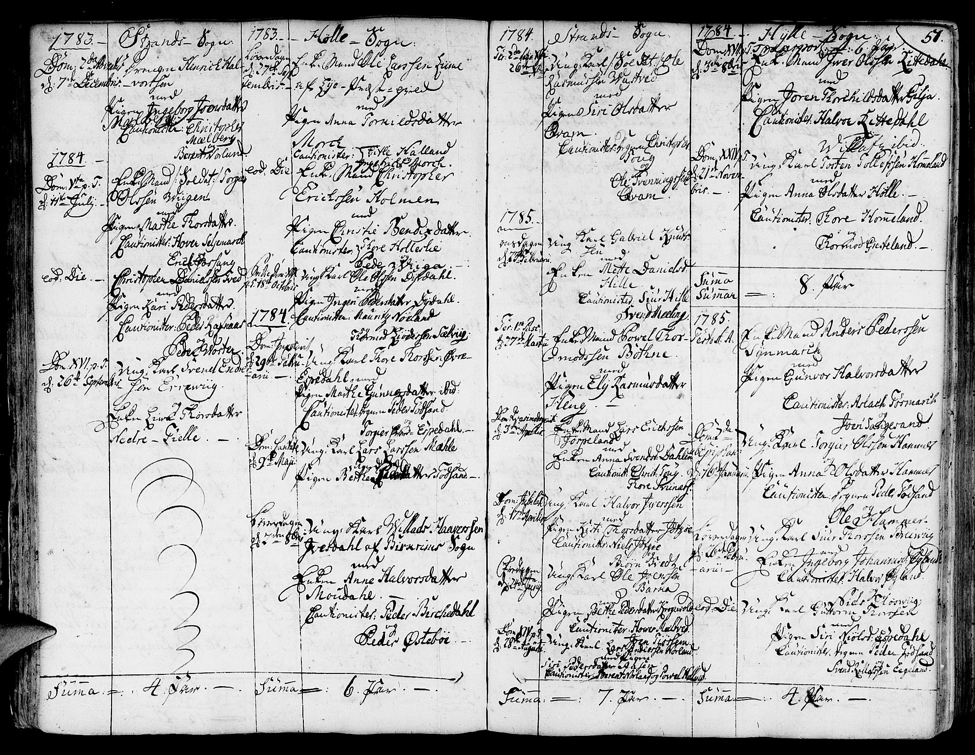 Strand sokneprestkontor, SAST/A-101828/H/Ha/Haa/L0003: Parish register (official) no. A 3, 1769-1816, p. 51