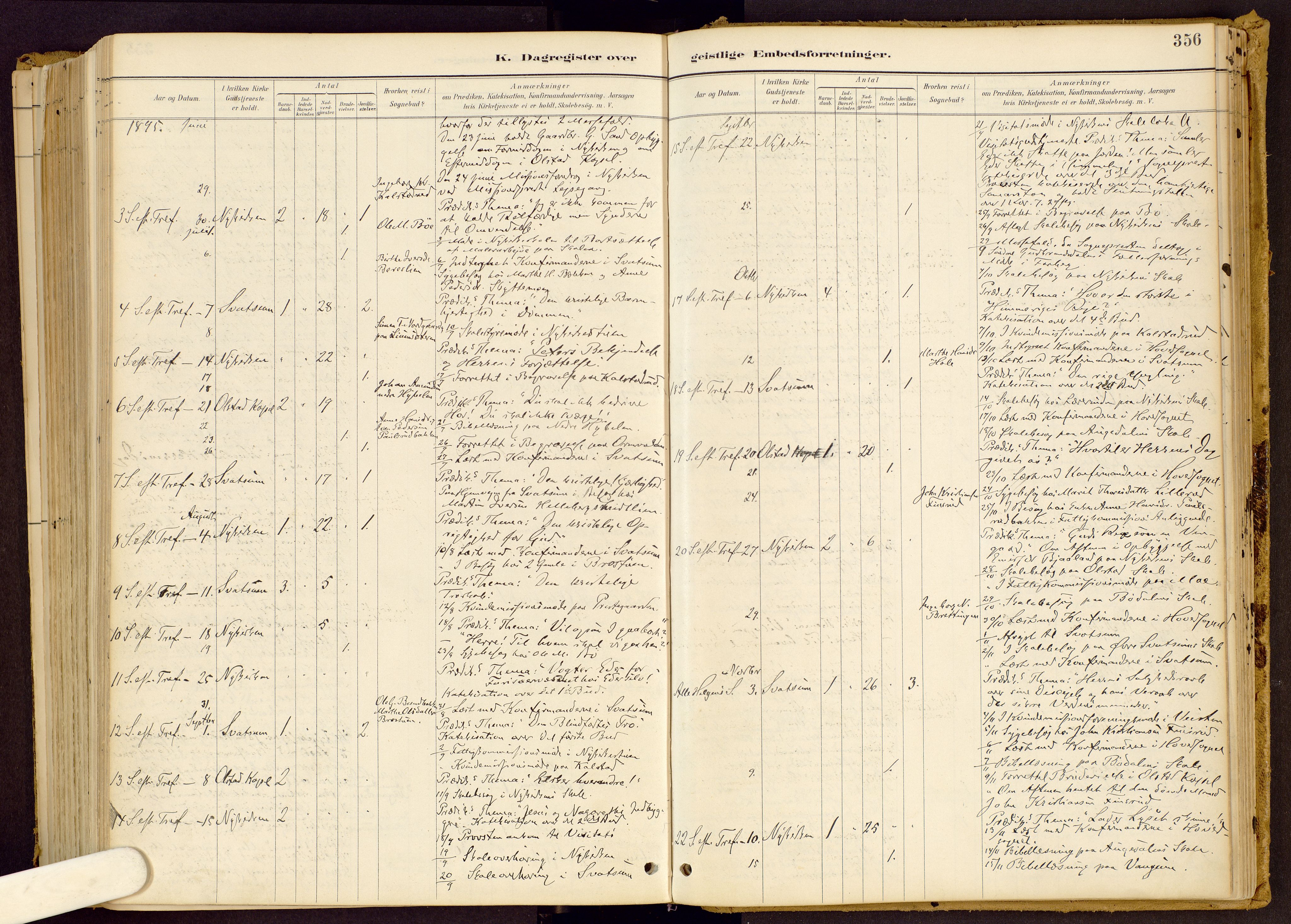 Vestre Gausdal prestekontor, AV/SAH-PREST-094/H/Ha/Haa/L0001: Parish register (official) no. 1, 1887-1914, p. 356