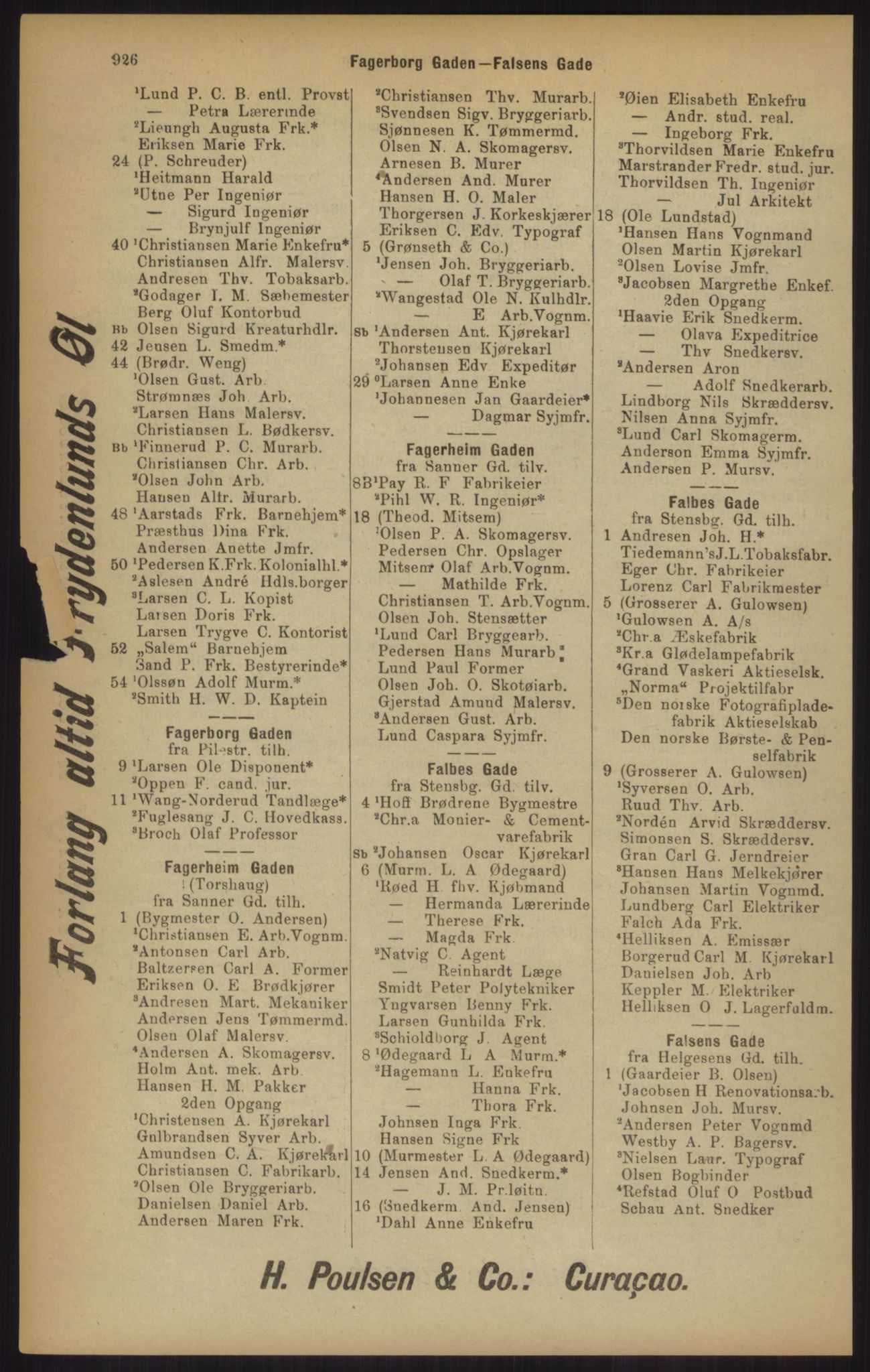 Kristiania/Oslo adressebok, PUBL/-, 1902, p. 926