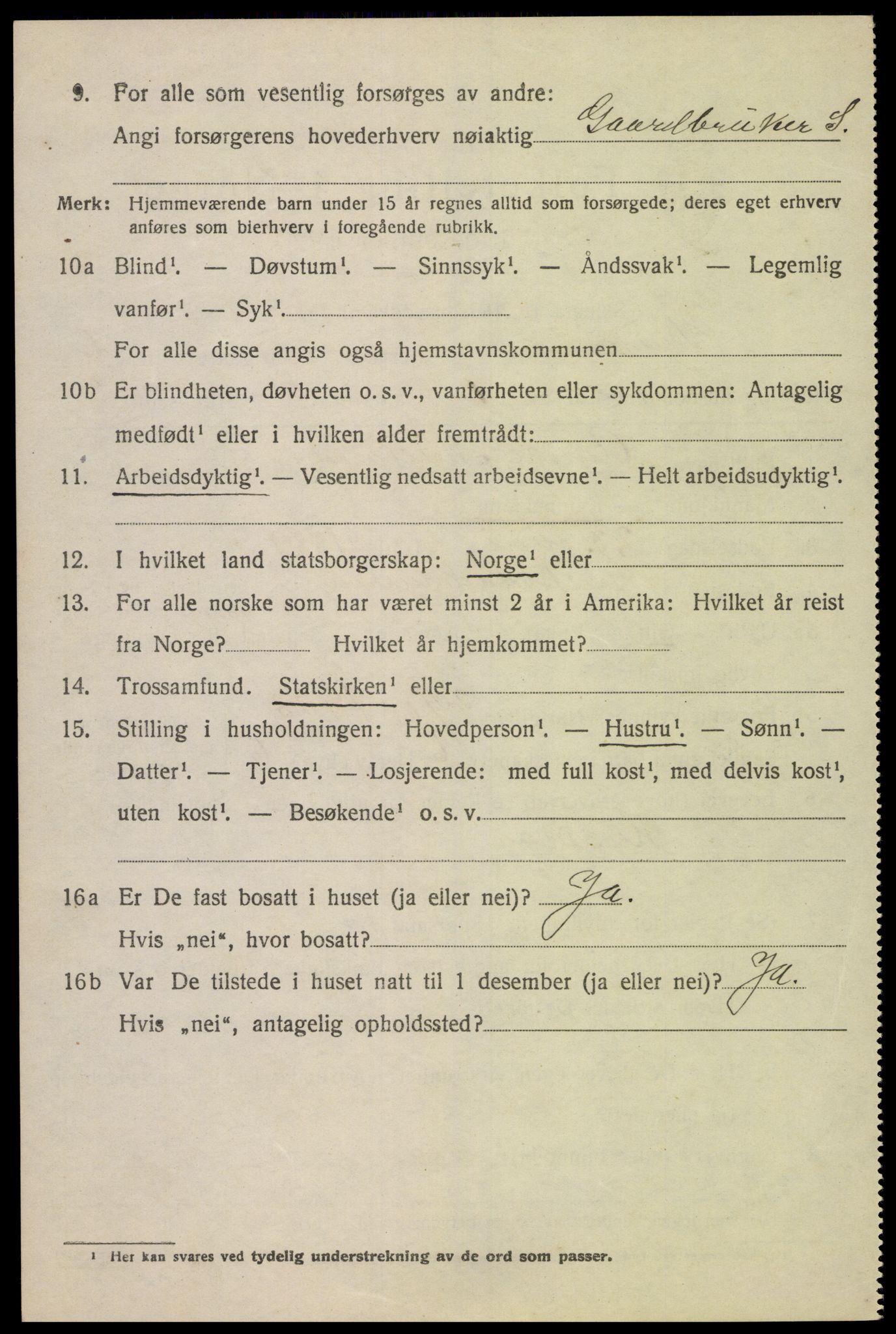 SAK, 1920 census for Greipstad, 1920, p. 1875