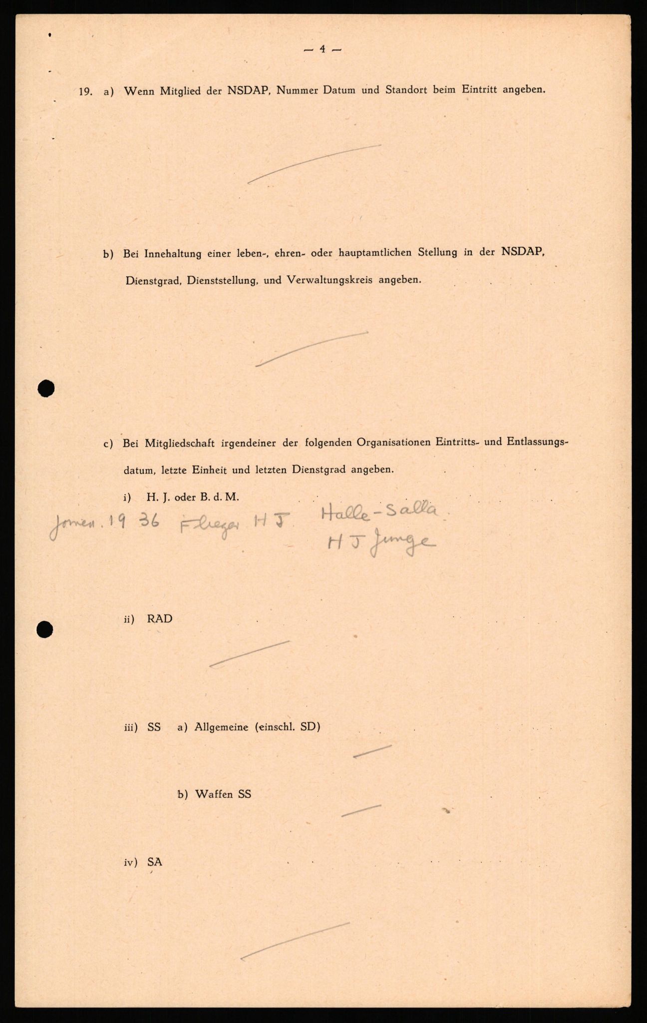 Forsvaret, Forsvarets overkommando II, RA/RAFA-3915/D/Db/L0031: CI Questionaires. Tyske okkupasjonsstyrker i Norge. Tyskere., 1945-1946, p. 371