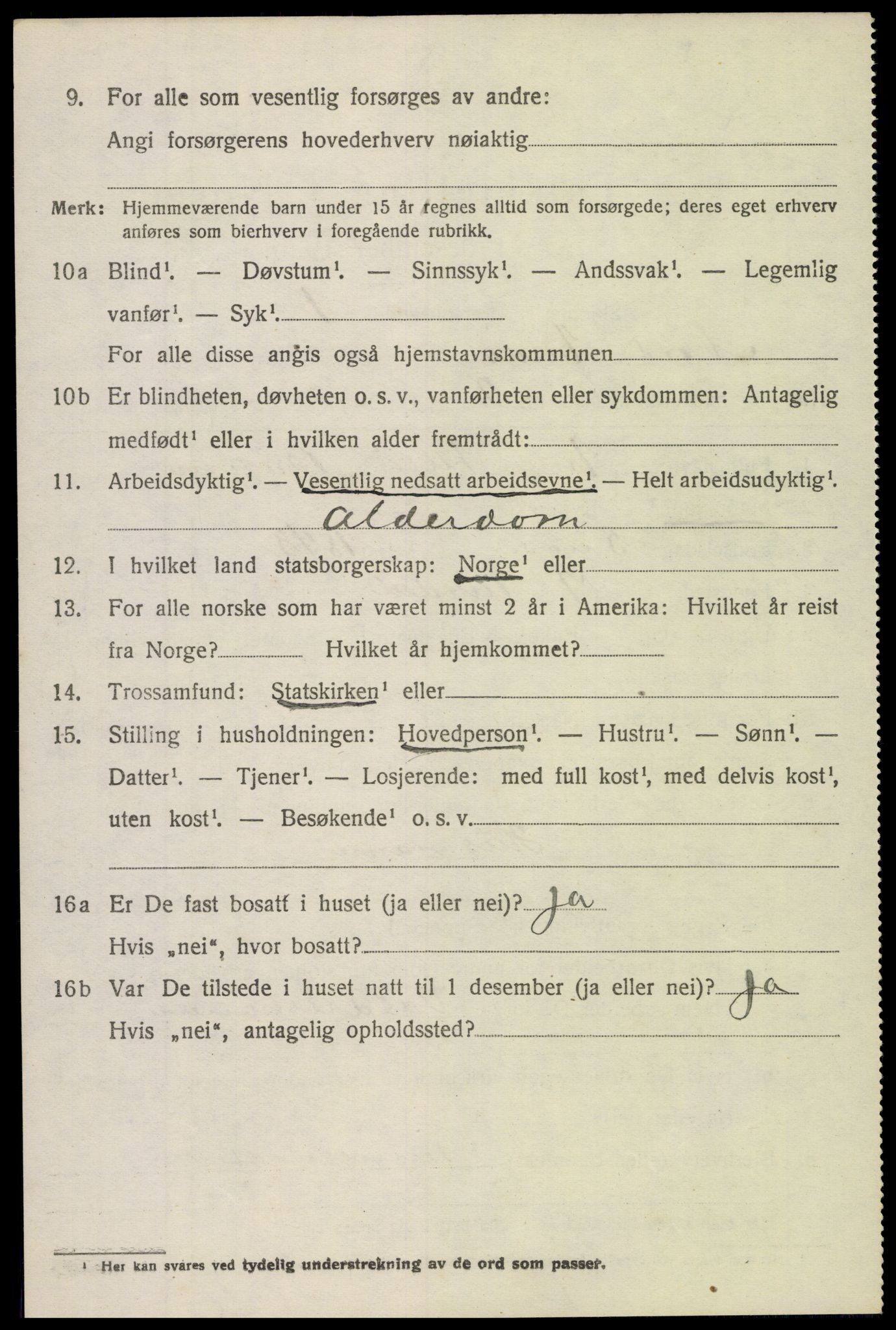 SAH, 1920 census for Nord-Aurdal, 1920, p. 3637