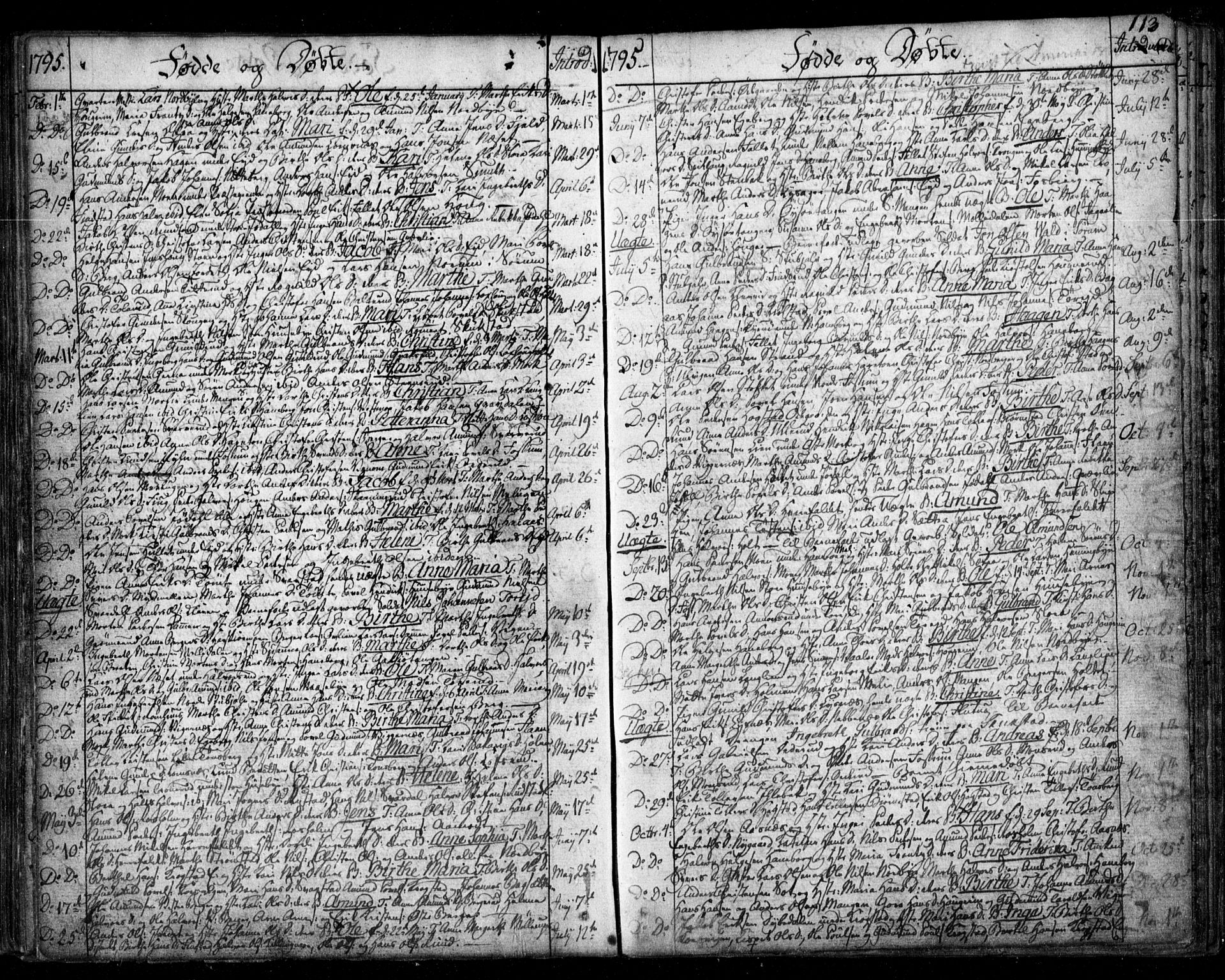 Aurskog prestekontor Kirkebøker, AV/SAO-A-10304a/F/Fa/L0003: Parish register (official) no. I 3, 1767-1807, p. 113