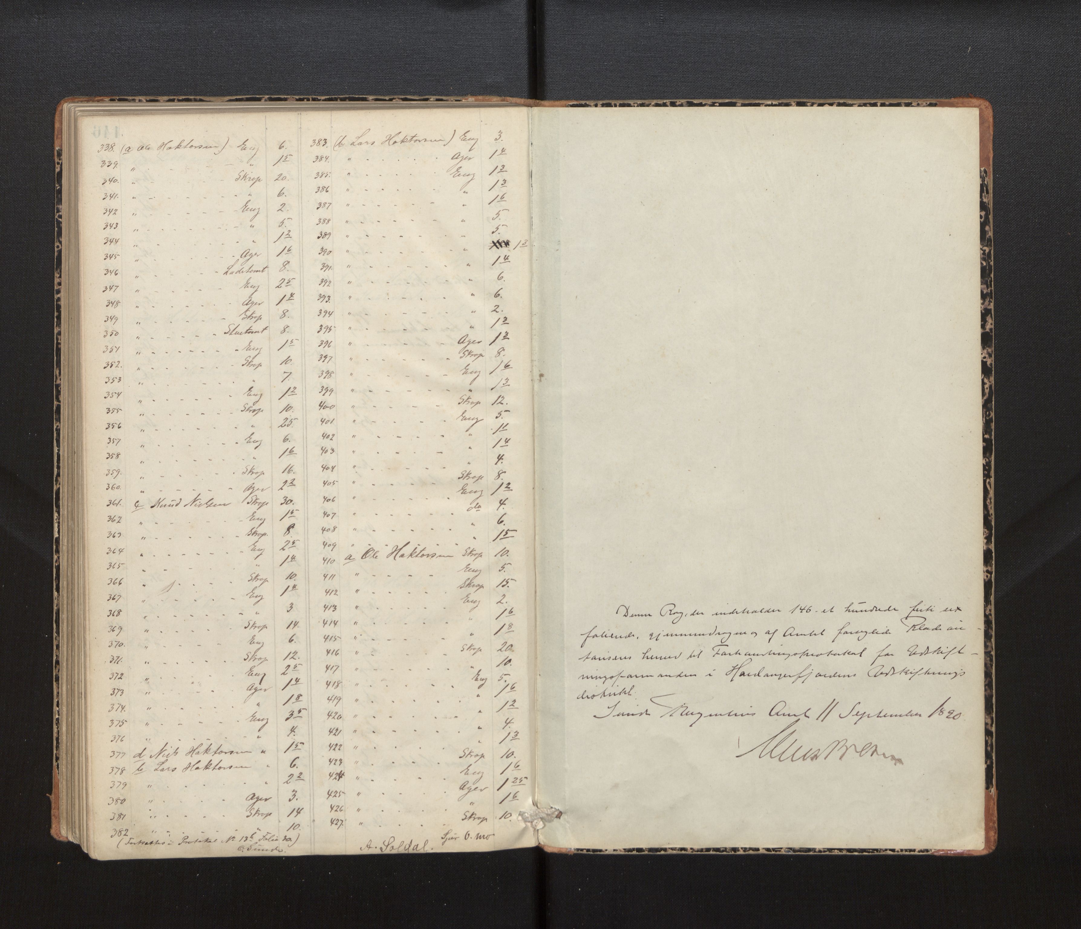 Hordaland jordskiftedøme - IV Hardanger jordskiftedistrikt, AV/SAB-A-7101/A/Aa/L0013: Forhandlingsprotokoll, 1890-1894, p. 146b