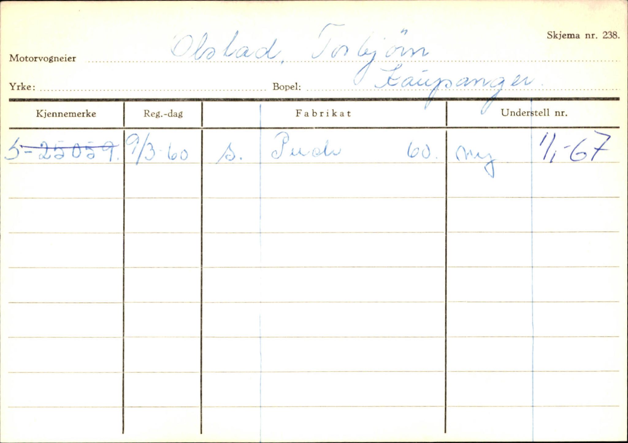 Statens vegvesen, Sogn og Fjordane vegkontor, AV/SAB-A-5301/4/F/L0124: Eigarregister Sogndal A-U, 1945-1975, p. 1941