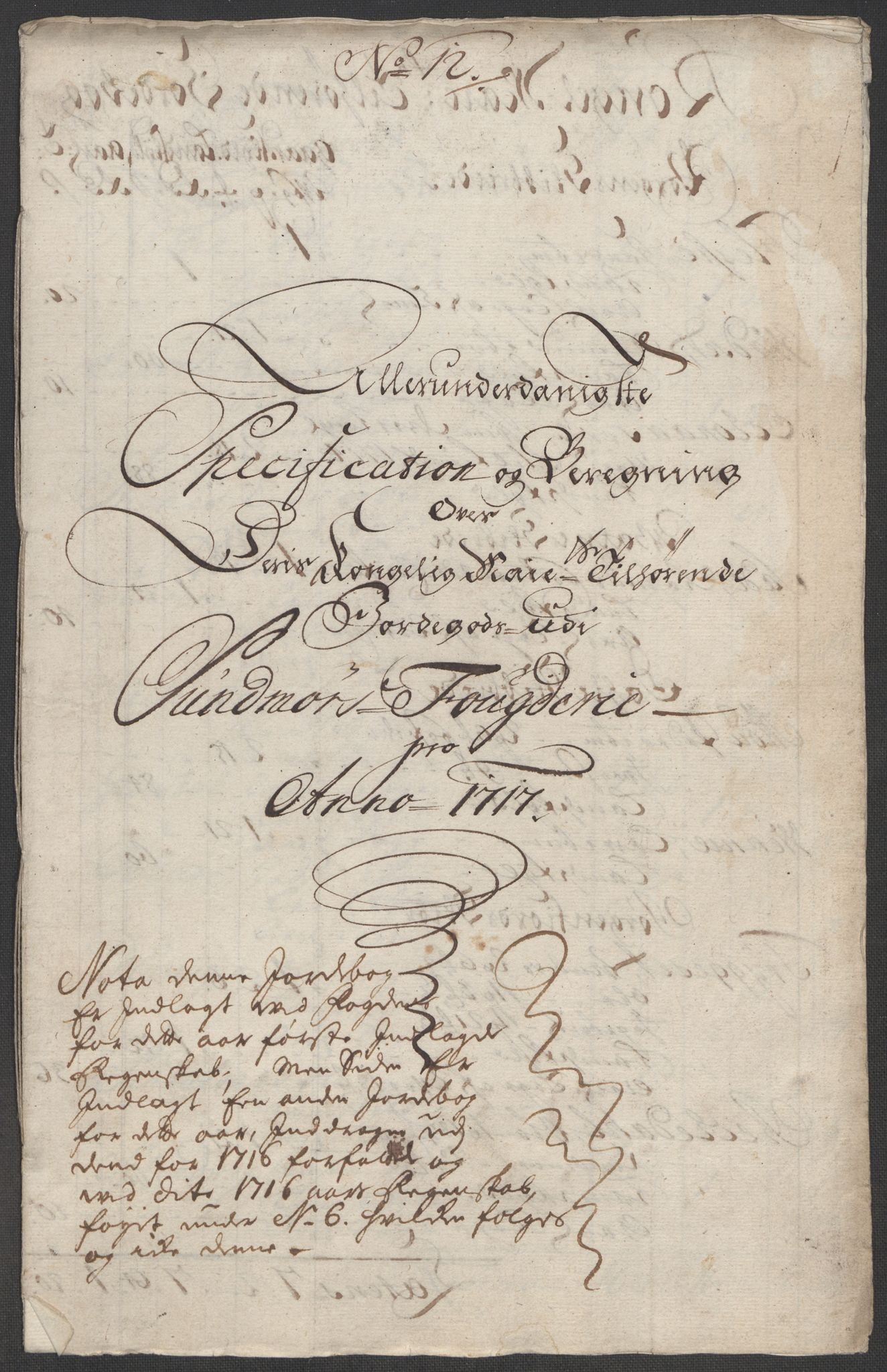 Rentekammeret inntil 1814, Reviderte regnskaper, Fogderegnskap, AV/RA-EA-4092/R54/L3569: Fogderegnskap Sunnmøre, 1717, p. 143