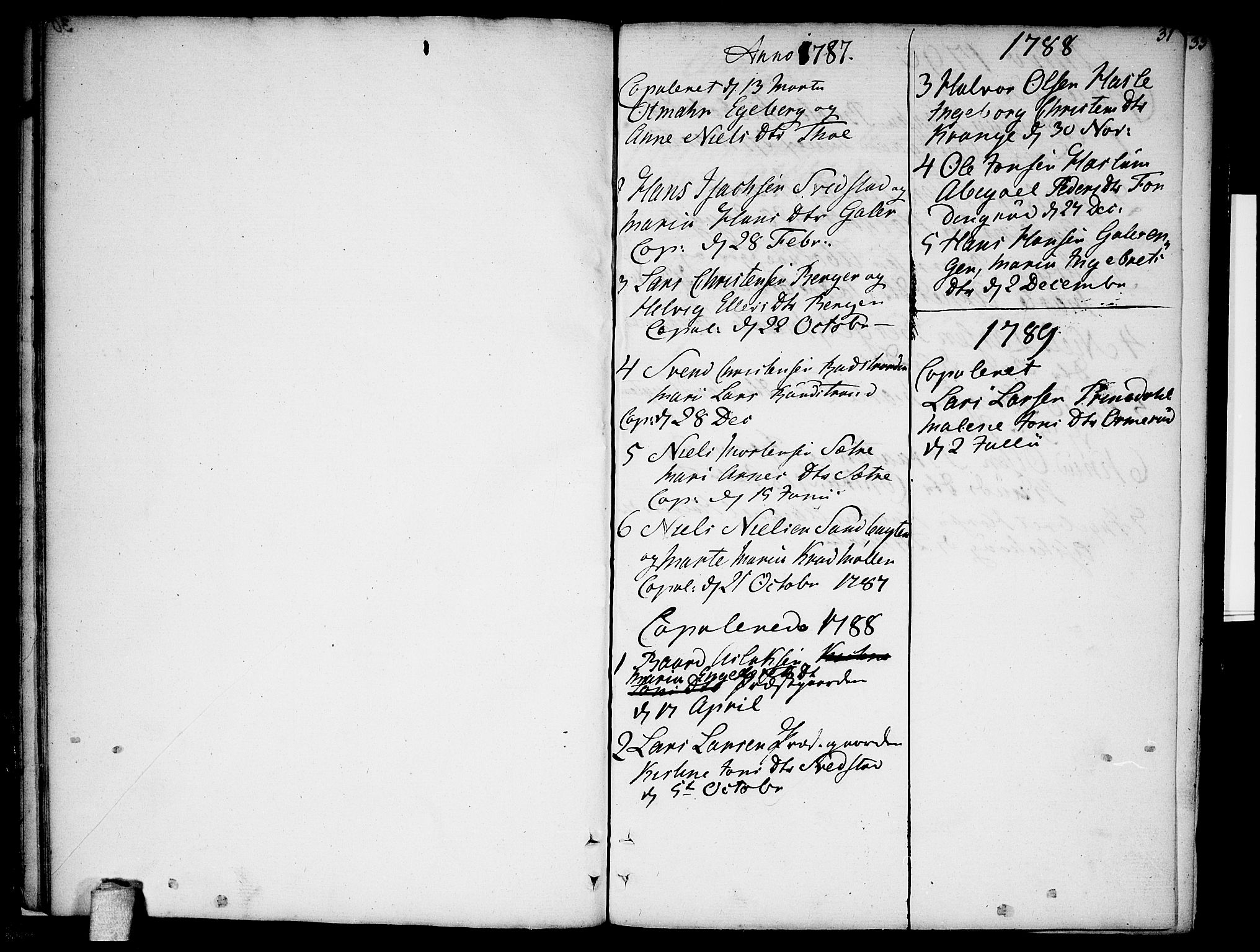 Nesodden prestekontor Kirkebøker, SAO/A-10013/F/Fa/L0004: Parish register (official) no. I 4, 1780-1792, p. 31