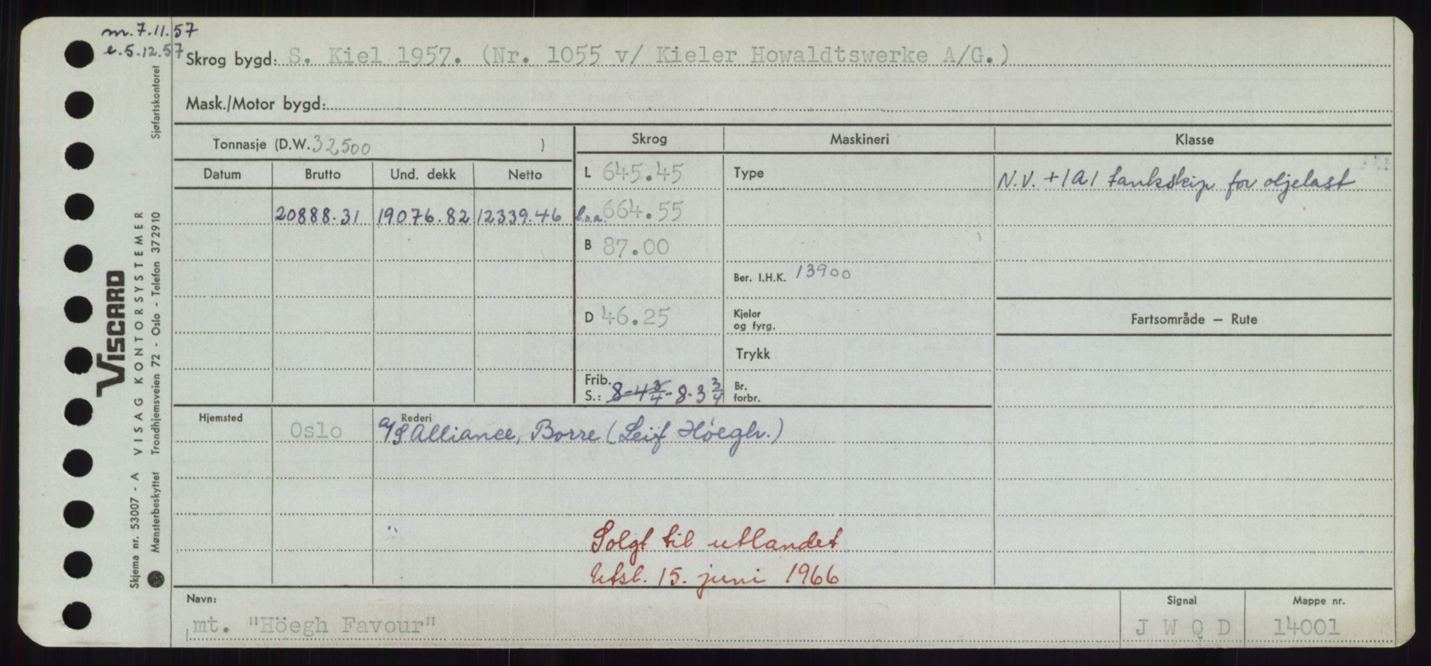 Sjøfartsdirektoratet med forløpere, Skipsmålingen, RA/S-1627/H/Hd/L0017: Fartøy, Holi-Hå, p. 323