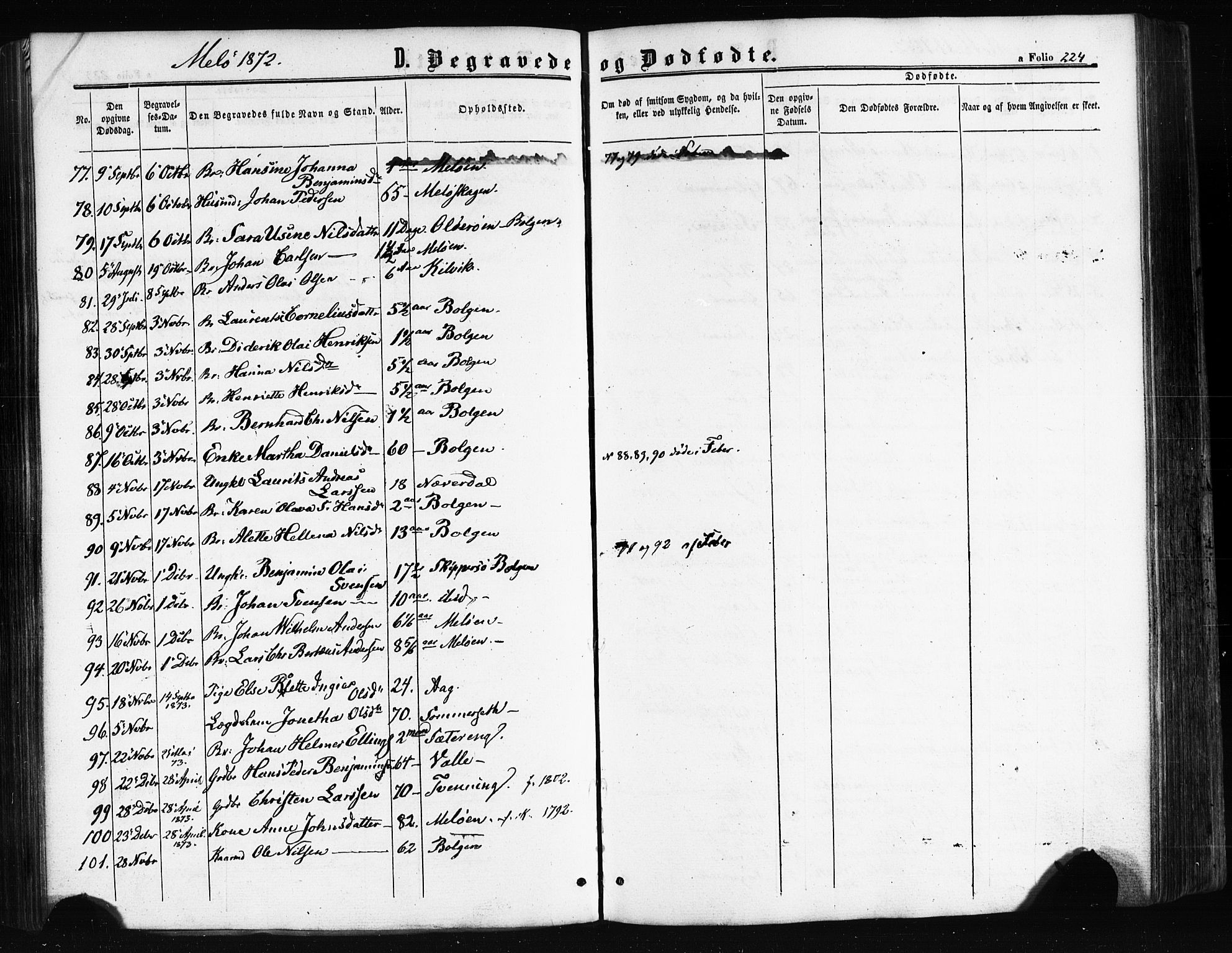 Ministerialprotokoller, klokkerbøker og fødselsregistre - Nordland, AV/SAT-A-1459/841/L0607: Parish register (official) no. 841A11 /2, 1863-1877, p. 224