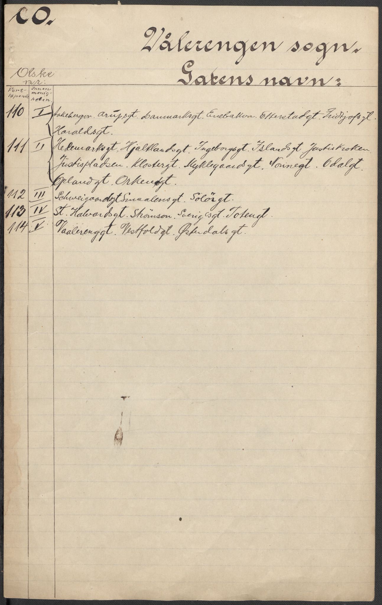 SAO, 1920 census for Kristiania, 1920, p. 11