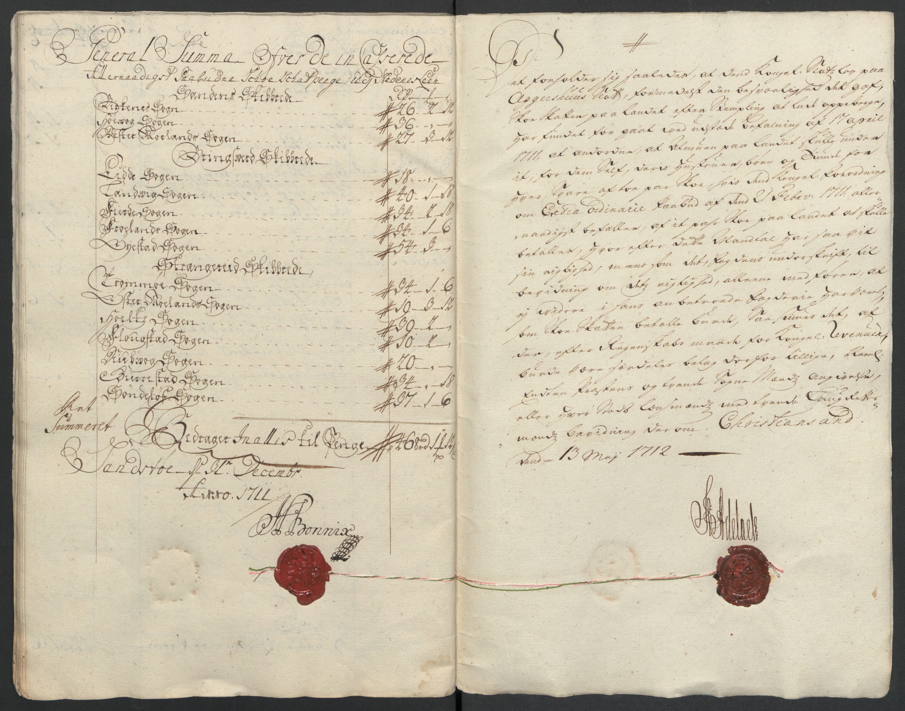 Rentekammeret inntil 1814, Reviderte regnskaper, Fogderegnskap, AV/RA-EA-4092/R39/L2319: Fogderegnskap Nedenes, 1710-1711, p. 392