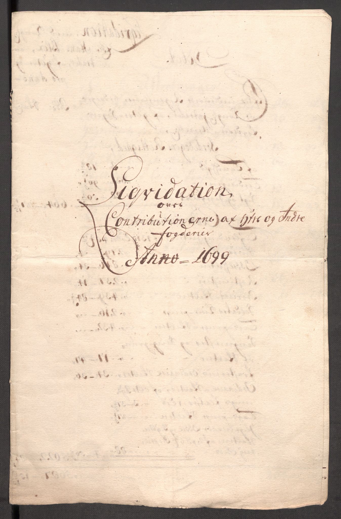 Rentekammeret inntil 1814, Reviderte regnskaper, Fogderegnskap, RA/EA-4092/R52/L3310: Fogderegnskap Sogn, 1698-1699, p. 494