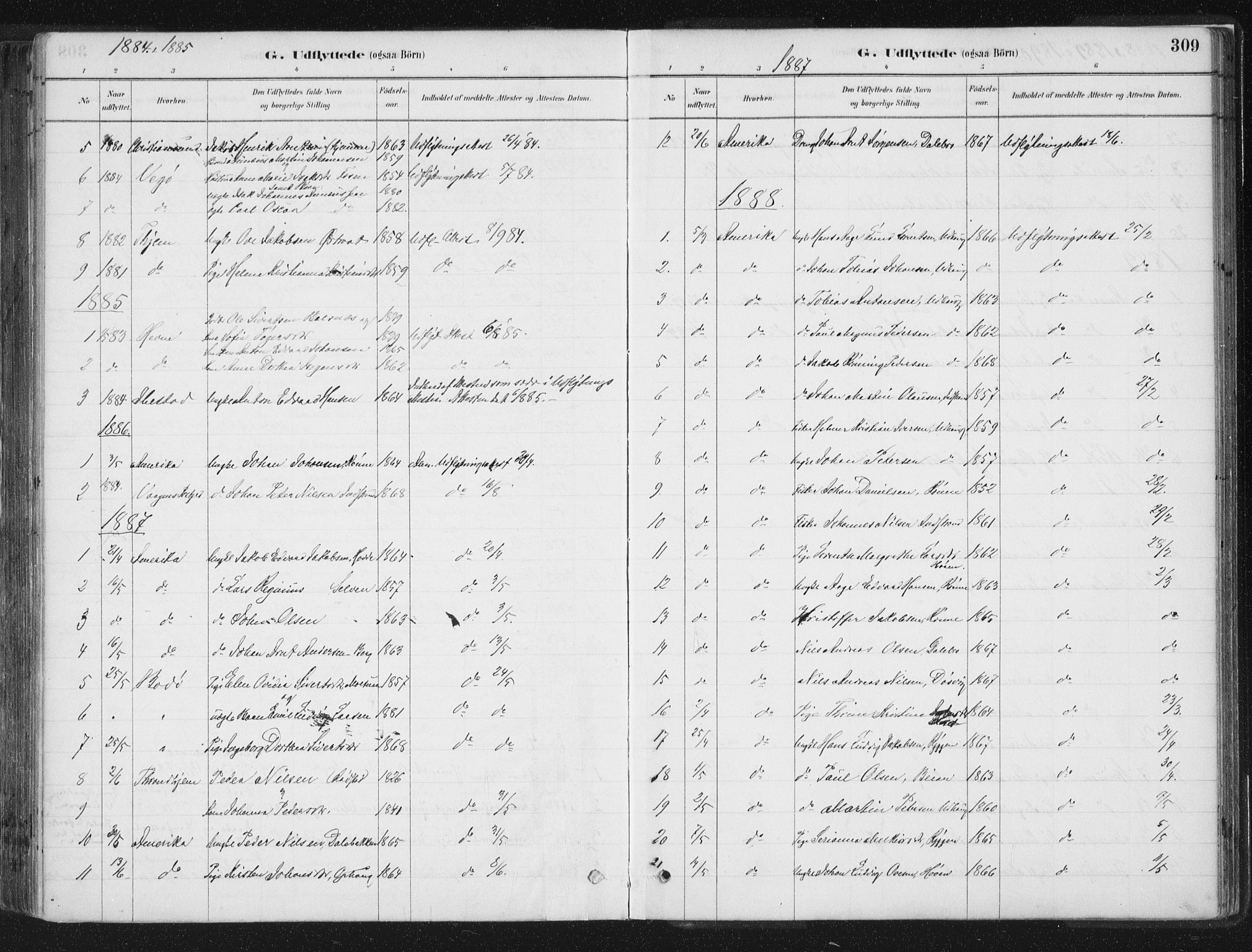 Ministerialprotokoller, klokkerbøker og fødselsregistre - Sør-Trøndelag, AV/SAT-A-1456/659/L0739: Parish register (official) no. 659A09, 1879-1893, p. 309