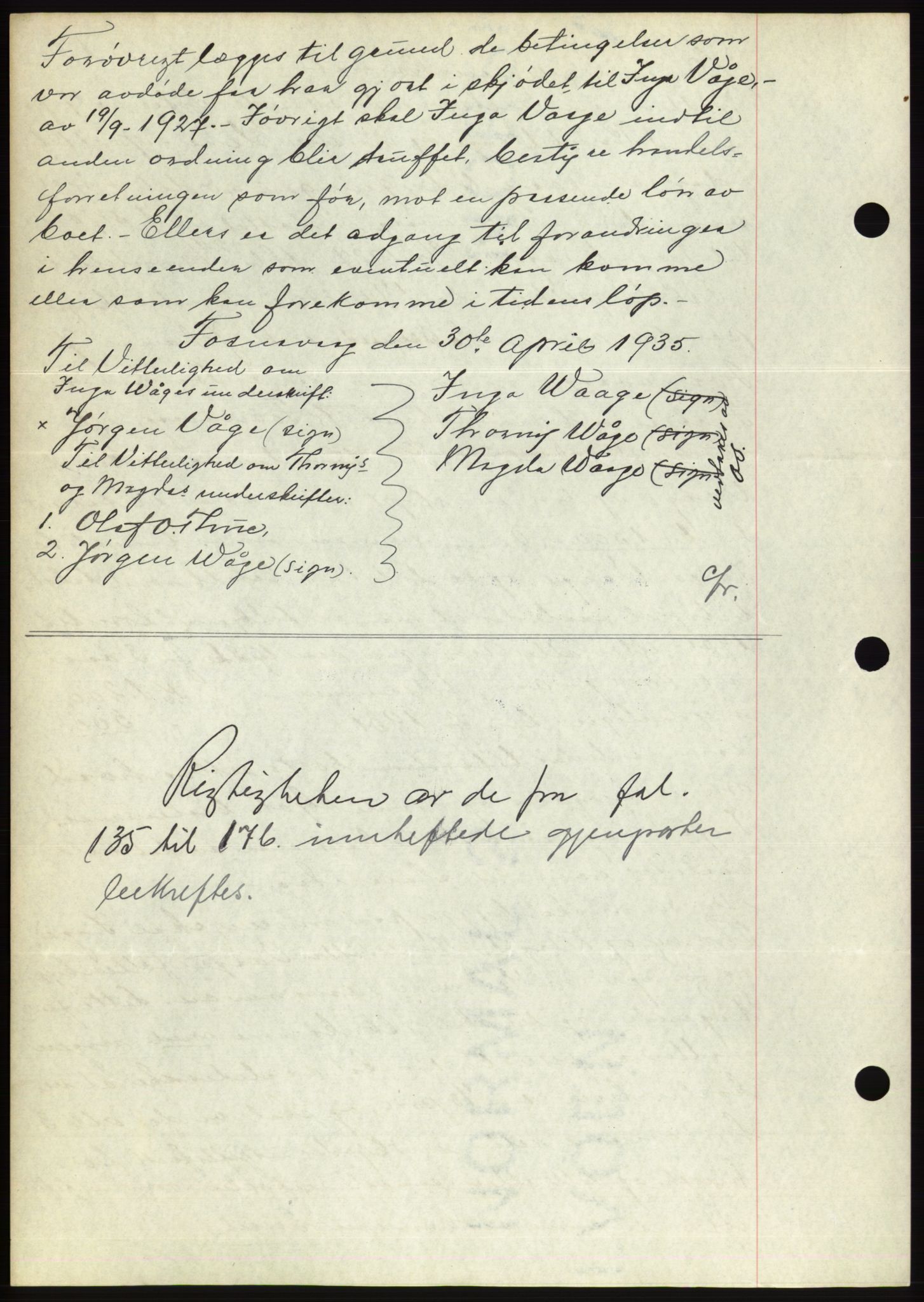 Søre Sunnmøre sorenskriveri, SAT/A-4122/1/2/2C/L0059: Mortgage book no. 53, 1935-1935, Deed date: 27.05.1935