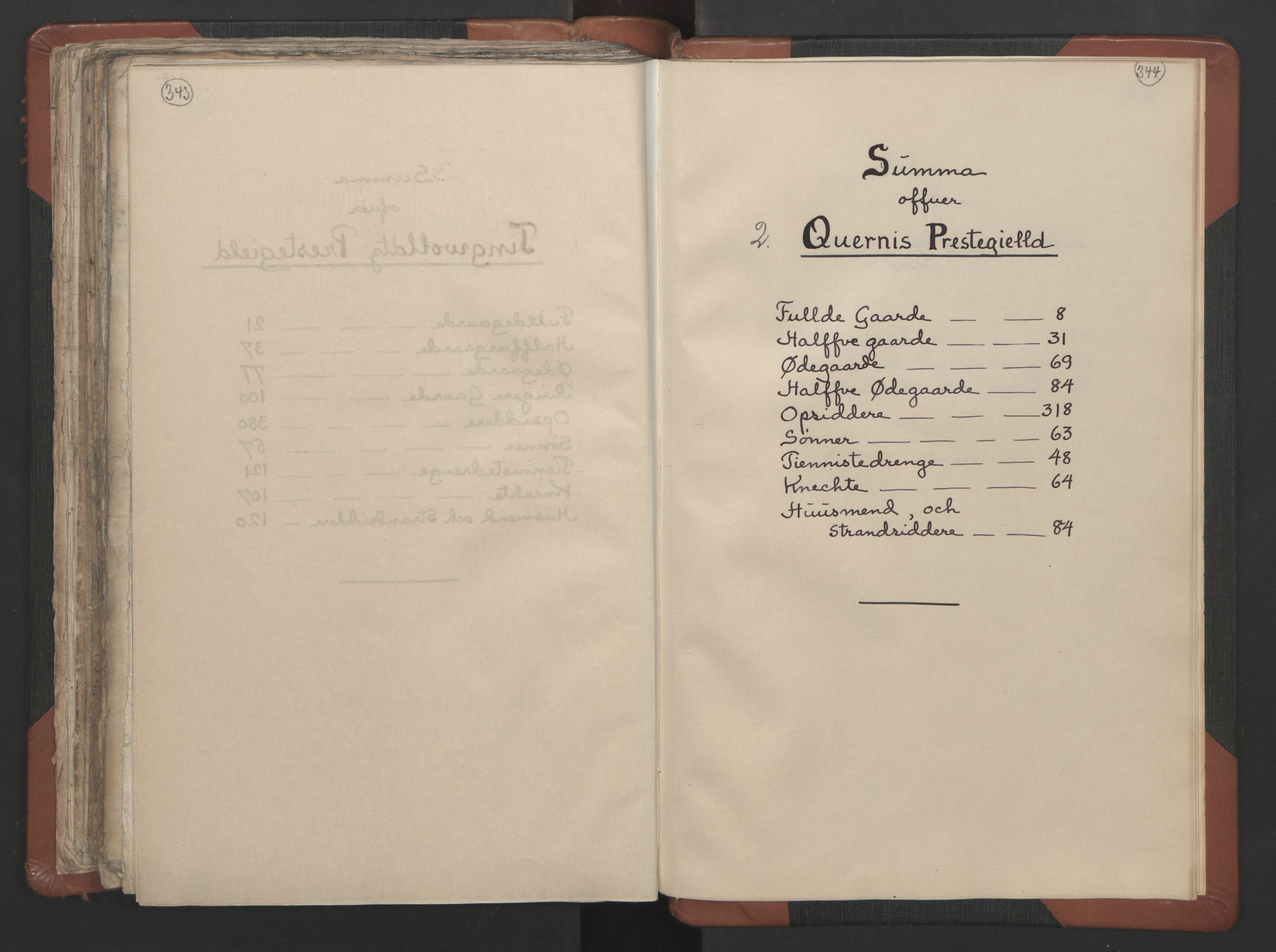 RA, Vicar's Census 1664-1666, no. 29: Nordmøre deanery, 1664-1666, p. 343-344