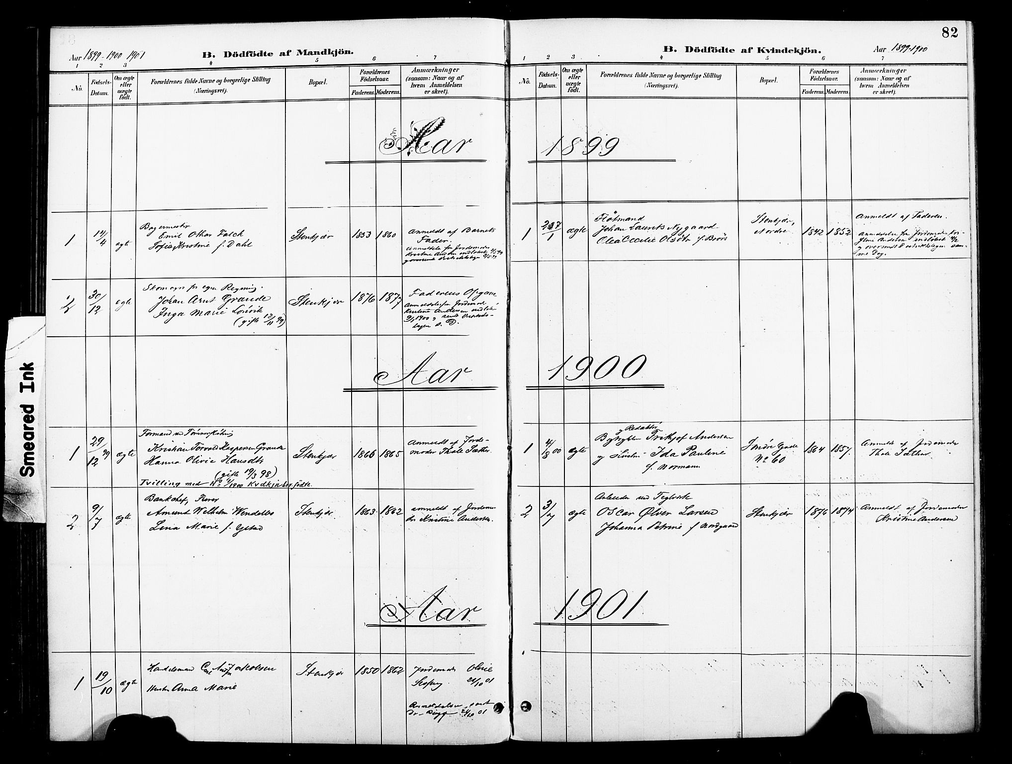 Ministerialprotokoller, klokkerbøker og fødselsregistre - Nord-Trøndelag, SAT/A-1458/739/L0372: Parish register (official) no. 739A04, 1895-1903, p. 82