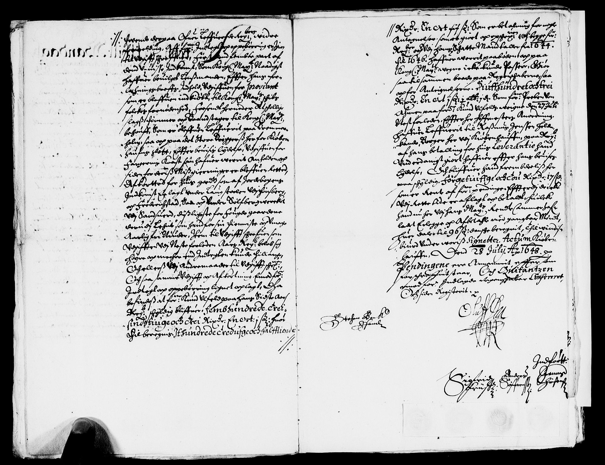 Rentekammeret inntil 1814, Reviderte regnskaper, Lensregnskaper, AV/RA-EA-5023/R/Rb/Rbo/L0027: Tønsberg len, 1645-1647