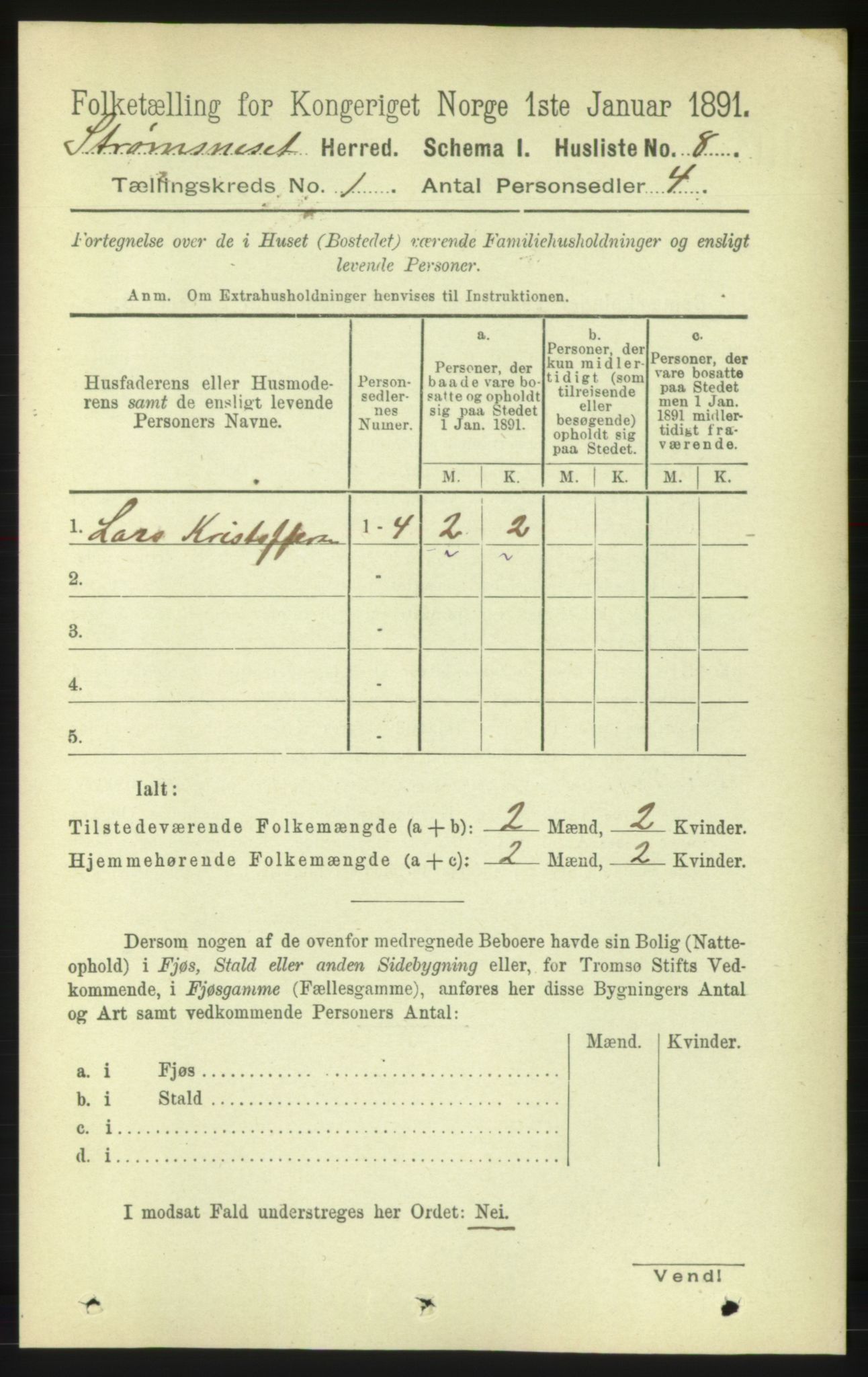 RA, 1891 census for 1559 Straumsnes, 1891, p. 29