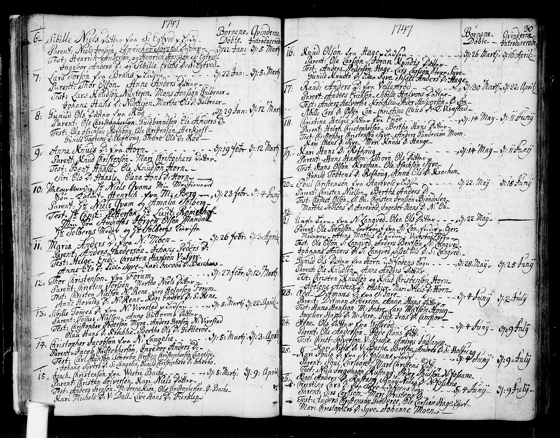 Ramnes kirkebøker, SAKO/A-314/F/Fa/L0001: Parish register (official) no. I 1, 1732-1774, p. 30