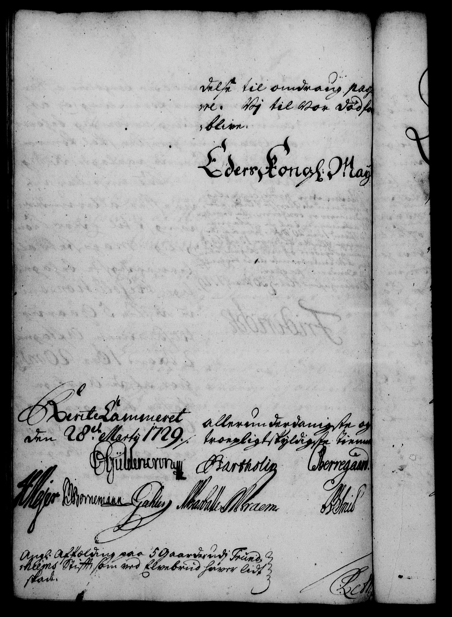 Rentekammeret, Kammerkanselliet, RA/EA-3111/G/Gf/Gfa/L0012: Norsk relasjons- og resolusjonsprotokoll (merket RK 52.12), 1729, p. 254