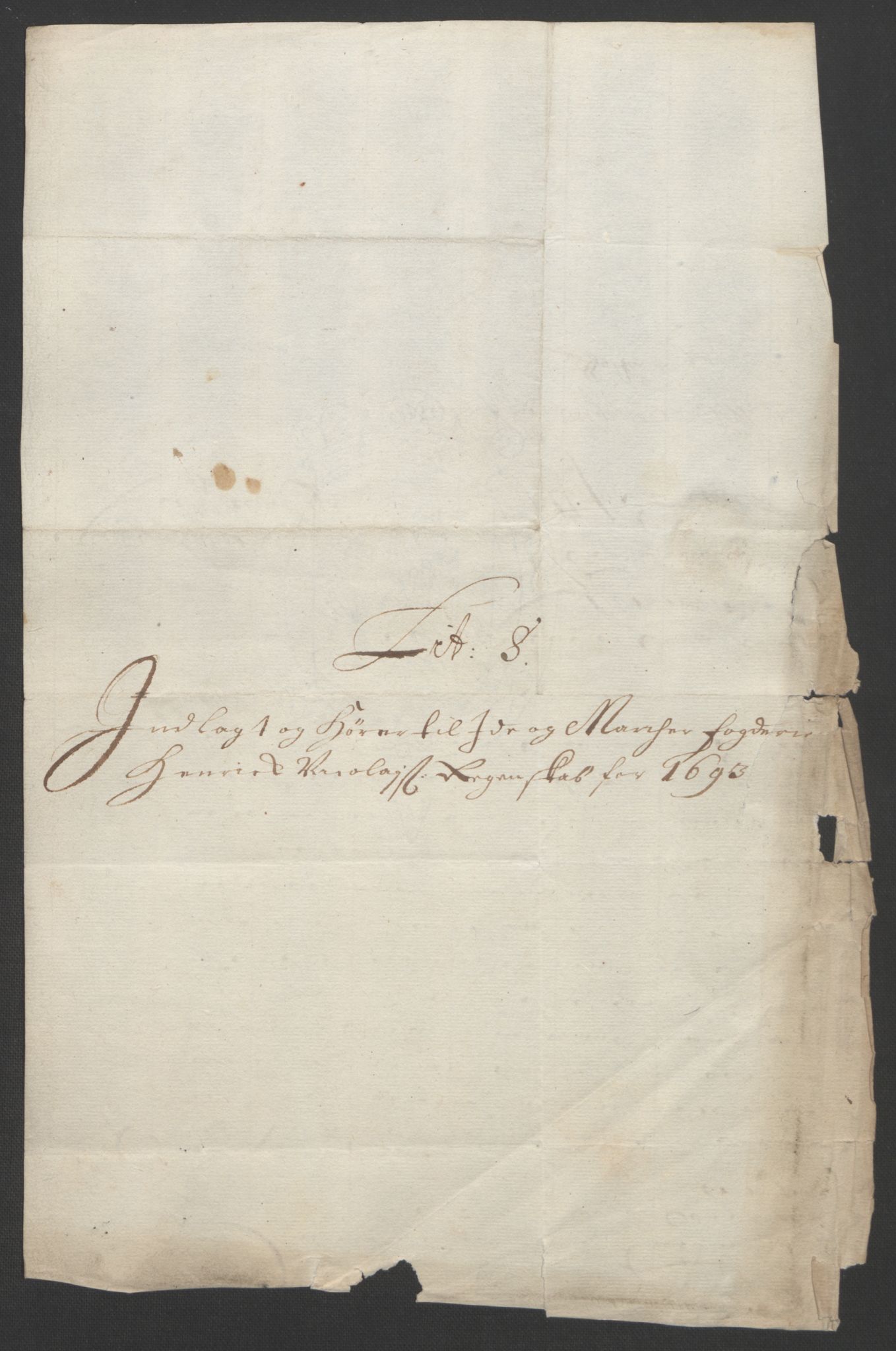 Rentekammeret inntil 1814, Reviderte regnskaper, Fogderegnskap, AV/RA-EA-4092/R01/L0011: Fogderegnskap Idd og Marker, 1692-1693, p. 342