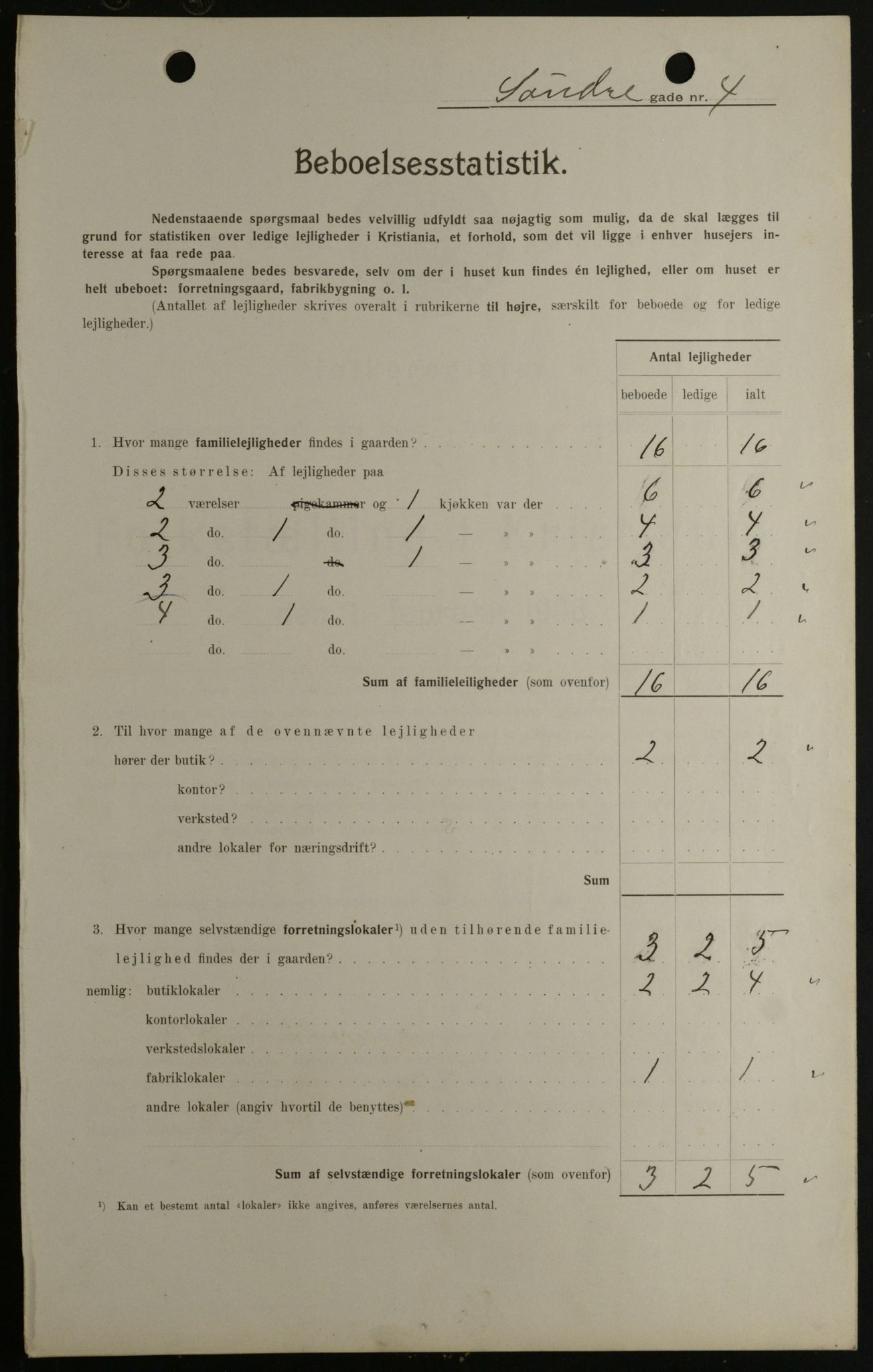 OBA, Municipal Census 1908 for Kristiania, 1908, p. 95586