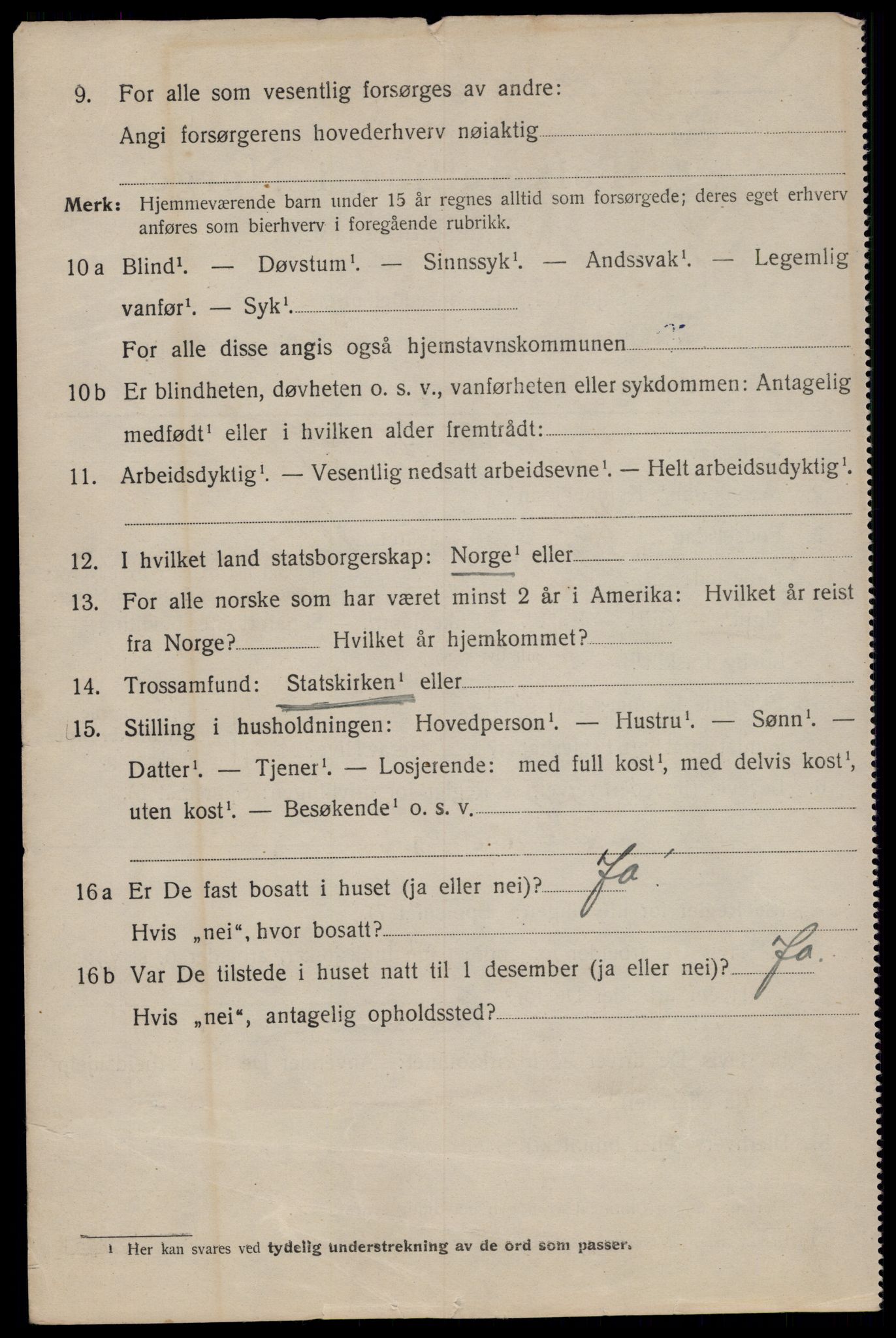 SAT, 1920 census for Trondheim, 1920, p. 51089